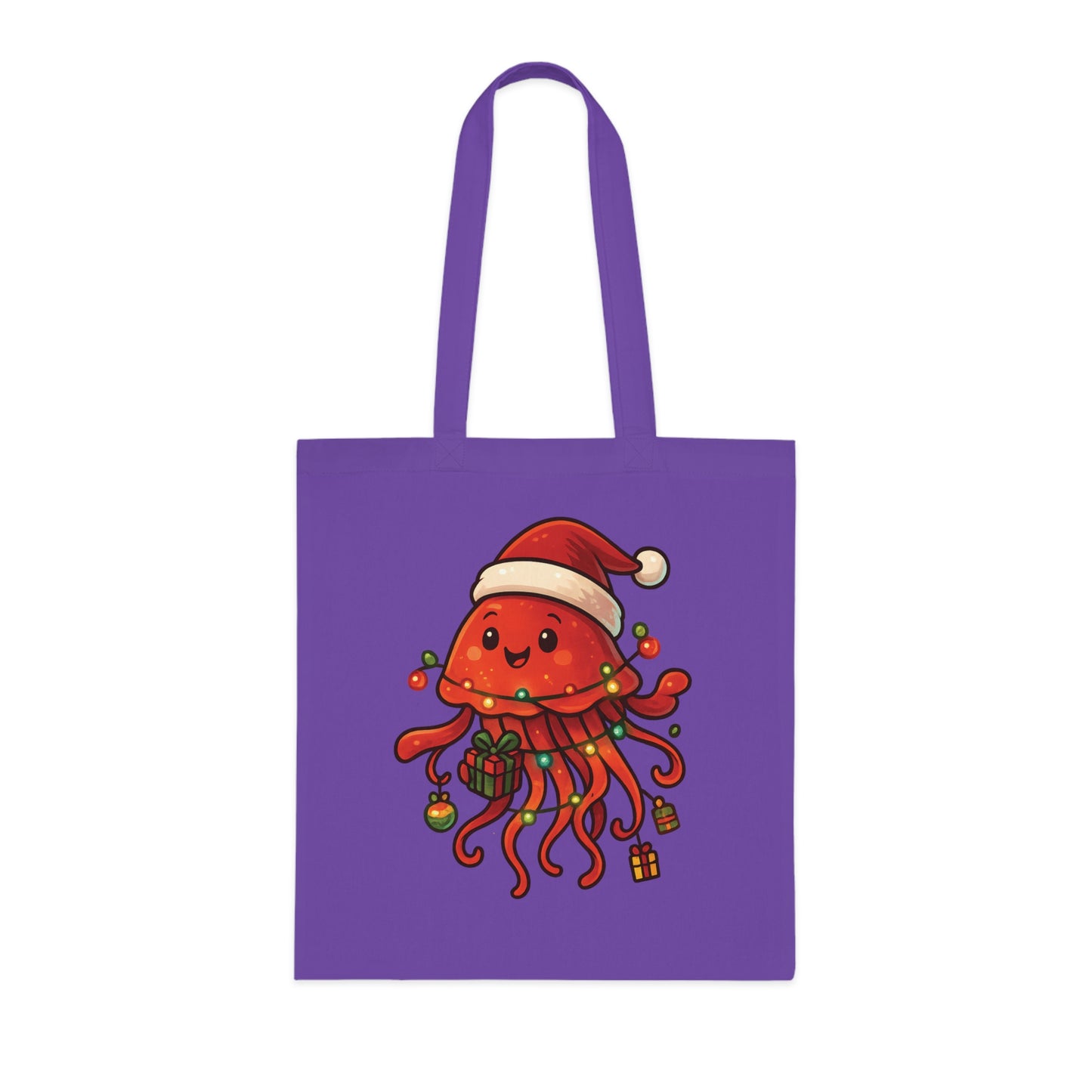 Christmas Jellyfish Tote Bag