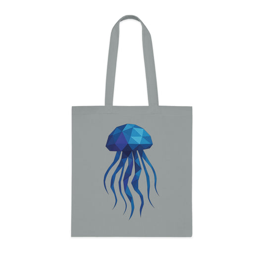 Geometric Polygon Jellyfish Tote Bag