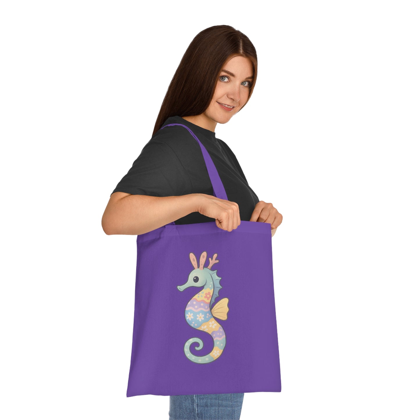 Easter Seahorse Tote Bag