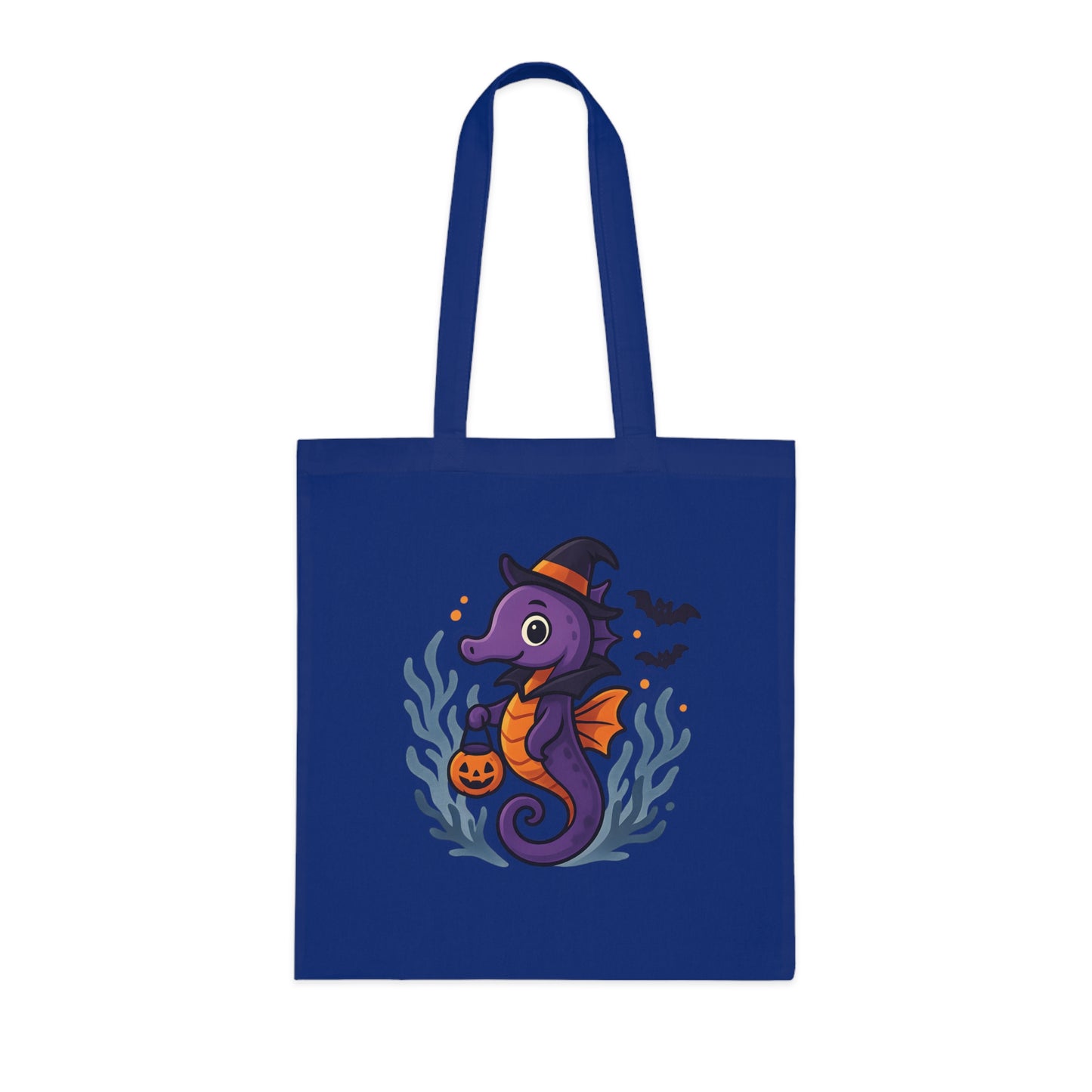 Halloween Seahorse Tote Bag