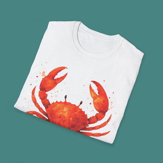 Watercolor Splash Crab Unisex T-Shirt