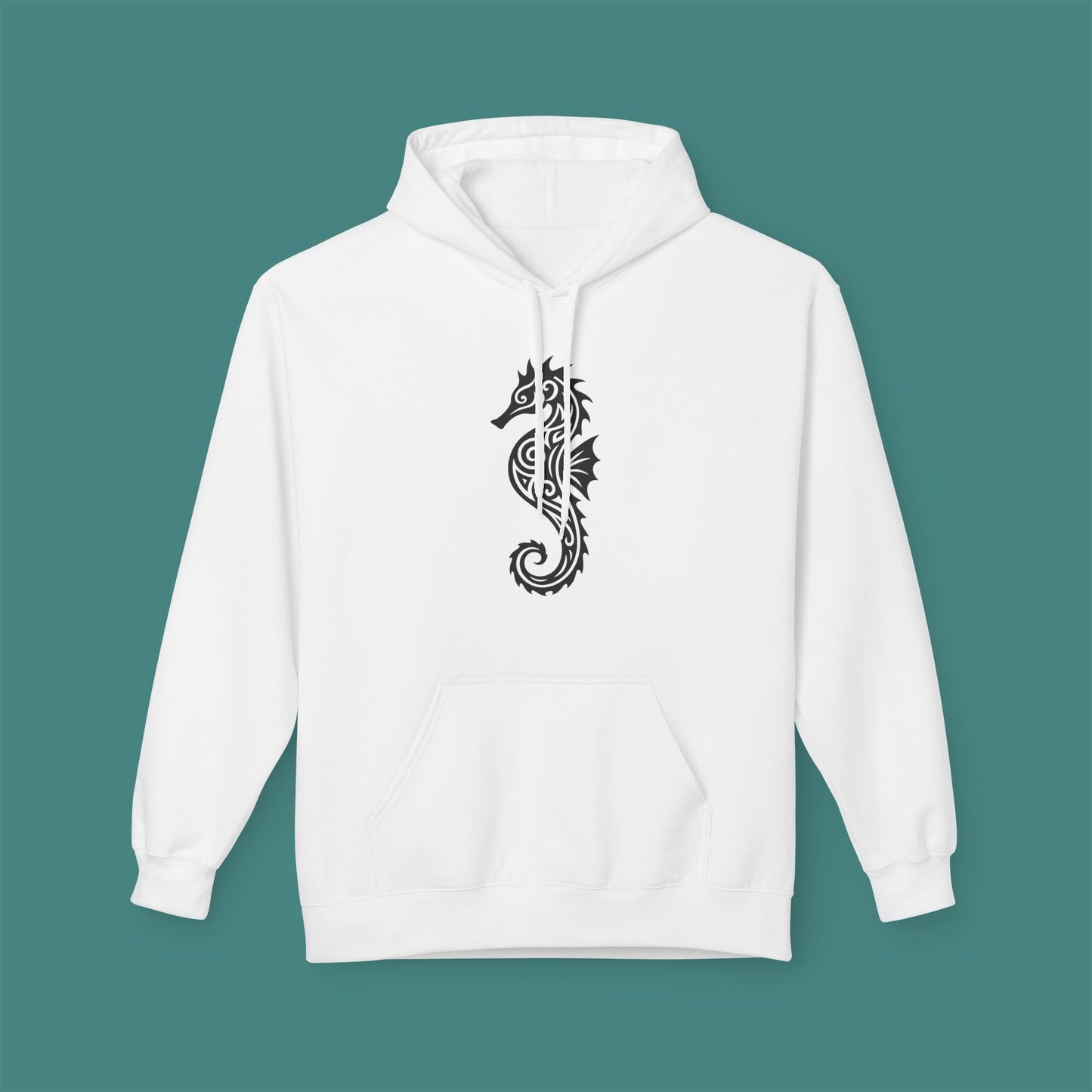 Tribal Tattoo Seahorse Fleece Unisex Hoodie