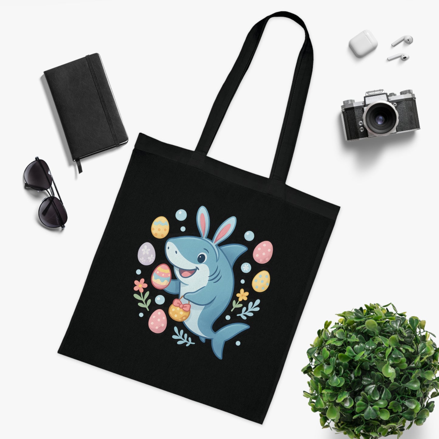 Easter Shark Tote Bag