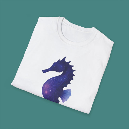 Cosmic Galaxy Seahorse Unisex T-Shirt