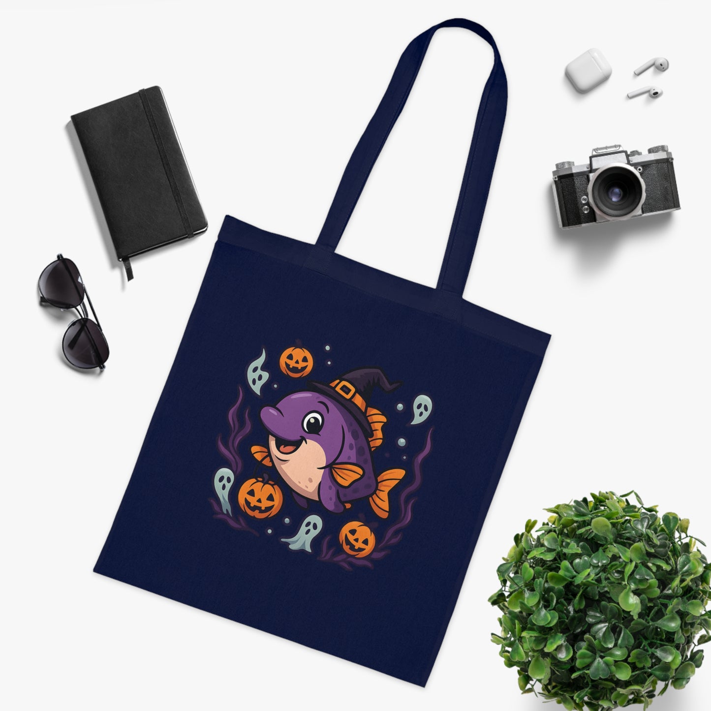 Halloween Fish Tote Bag