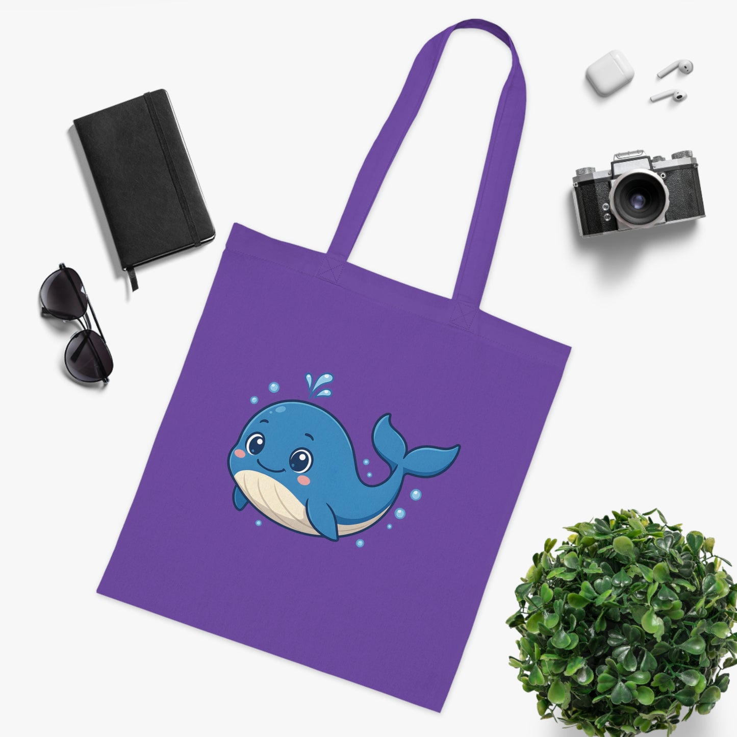 Cartoon Cute Whale Tote Bag