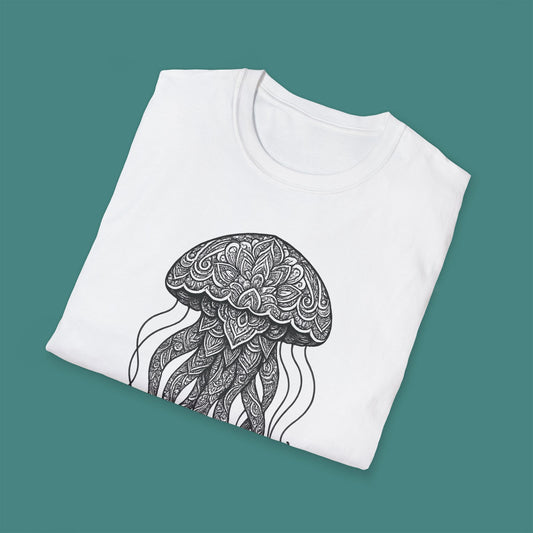 Intricate Mandala Jellyfish Unisex T-Shirt