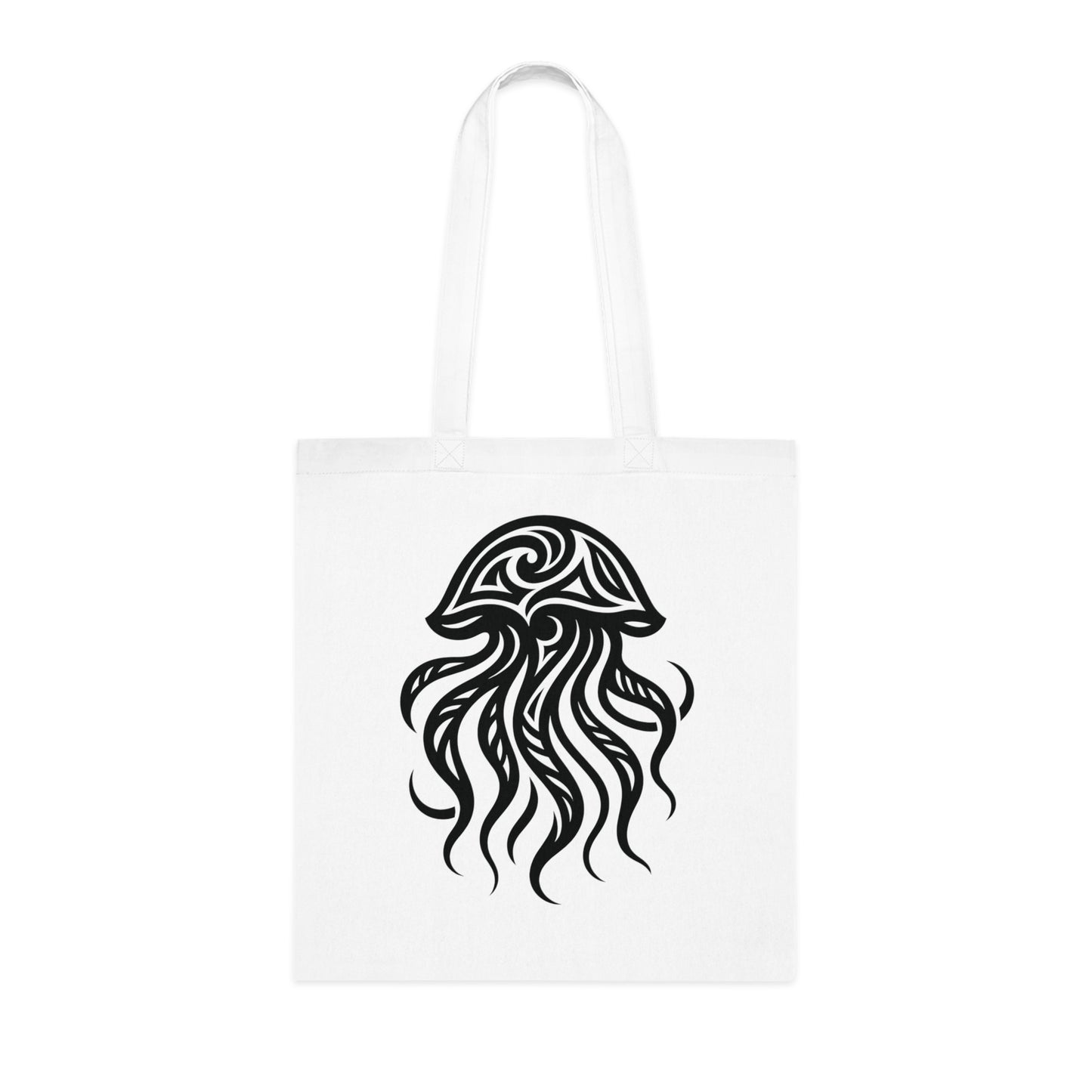 Tribal Tattoo Jellyfish Tote Bag
