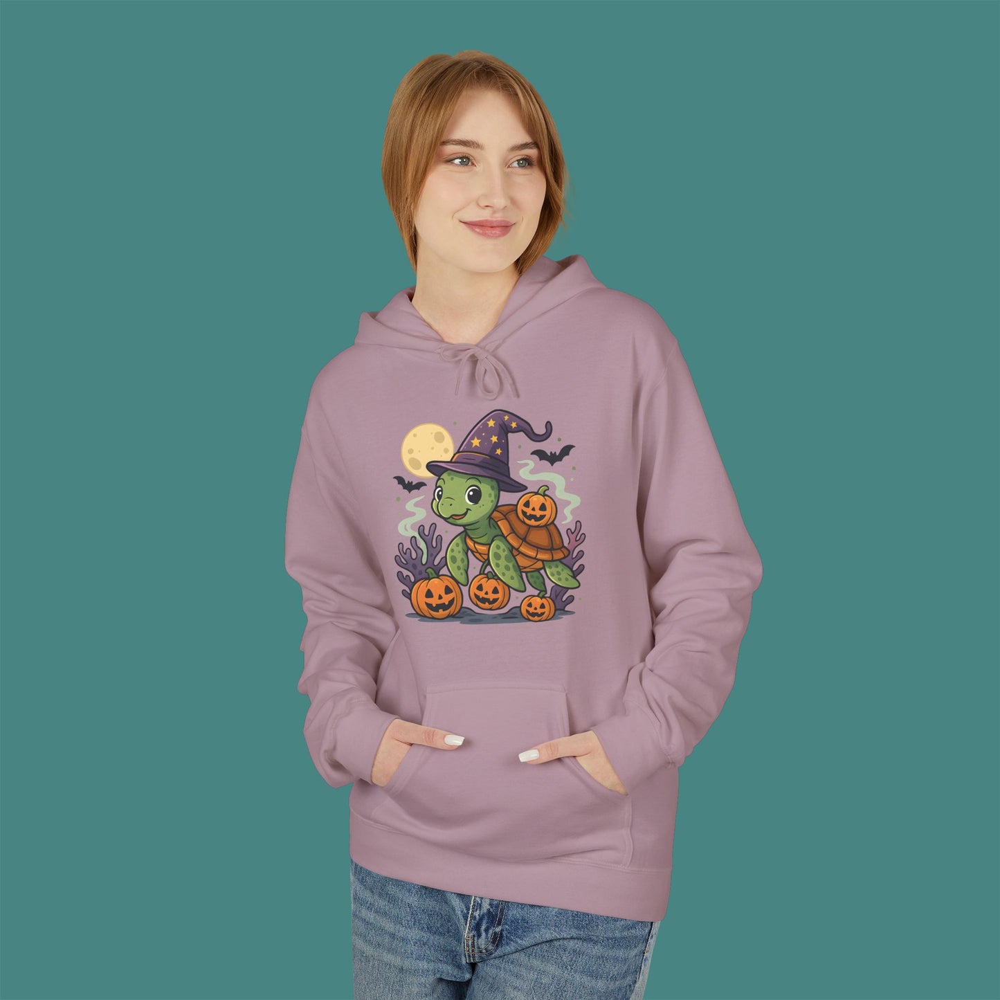 Halloween Turtle Fleece Unisex Hoodie