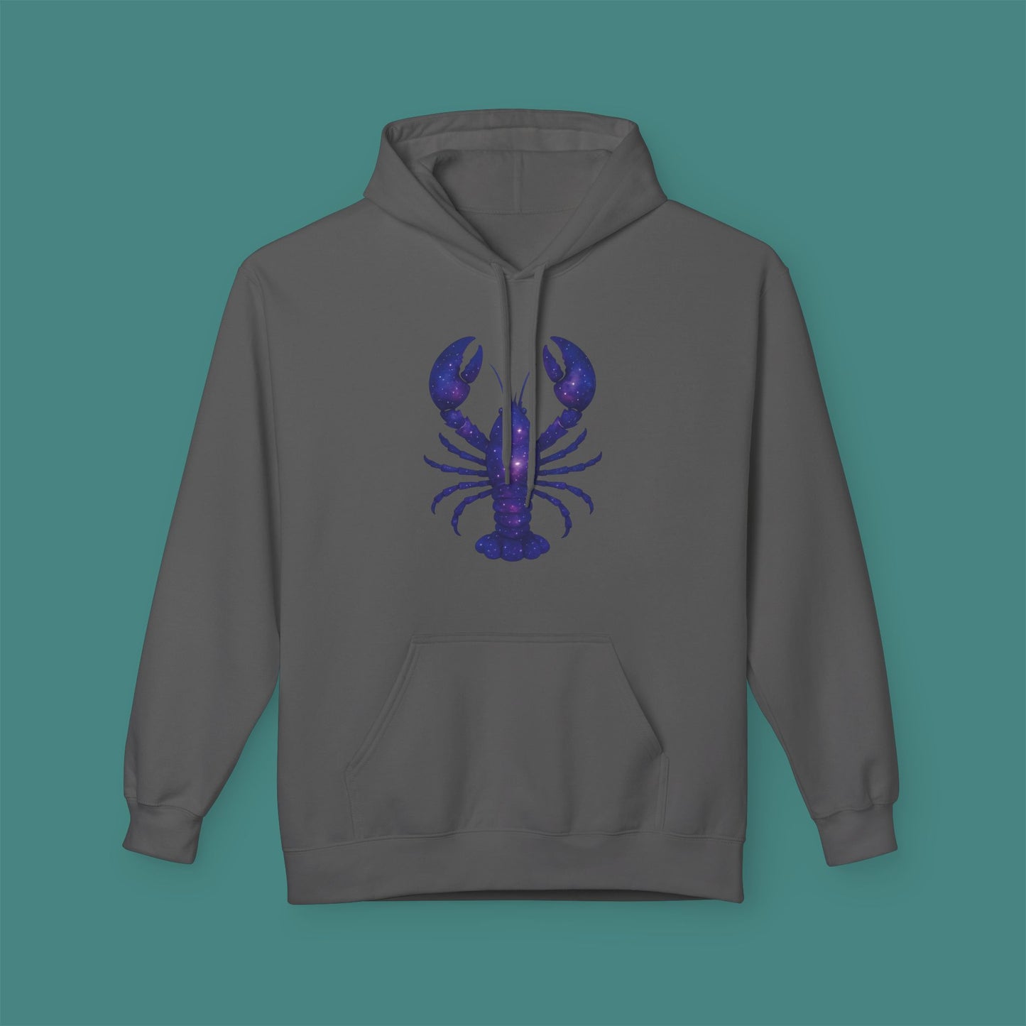 Cosmic Galaxy Lobster Fleece Unisex Hoodie