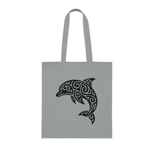 Tribal Tattoo Dolphin Tote Bag