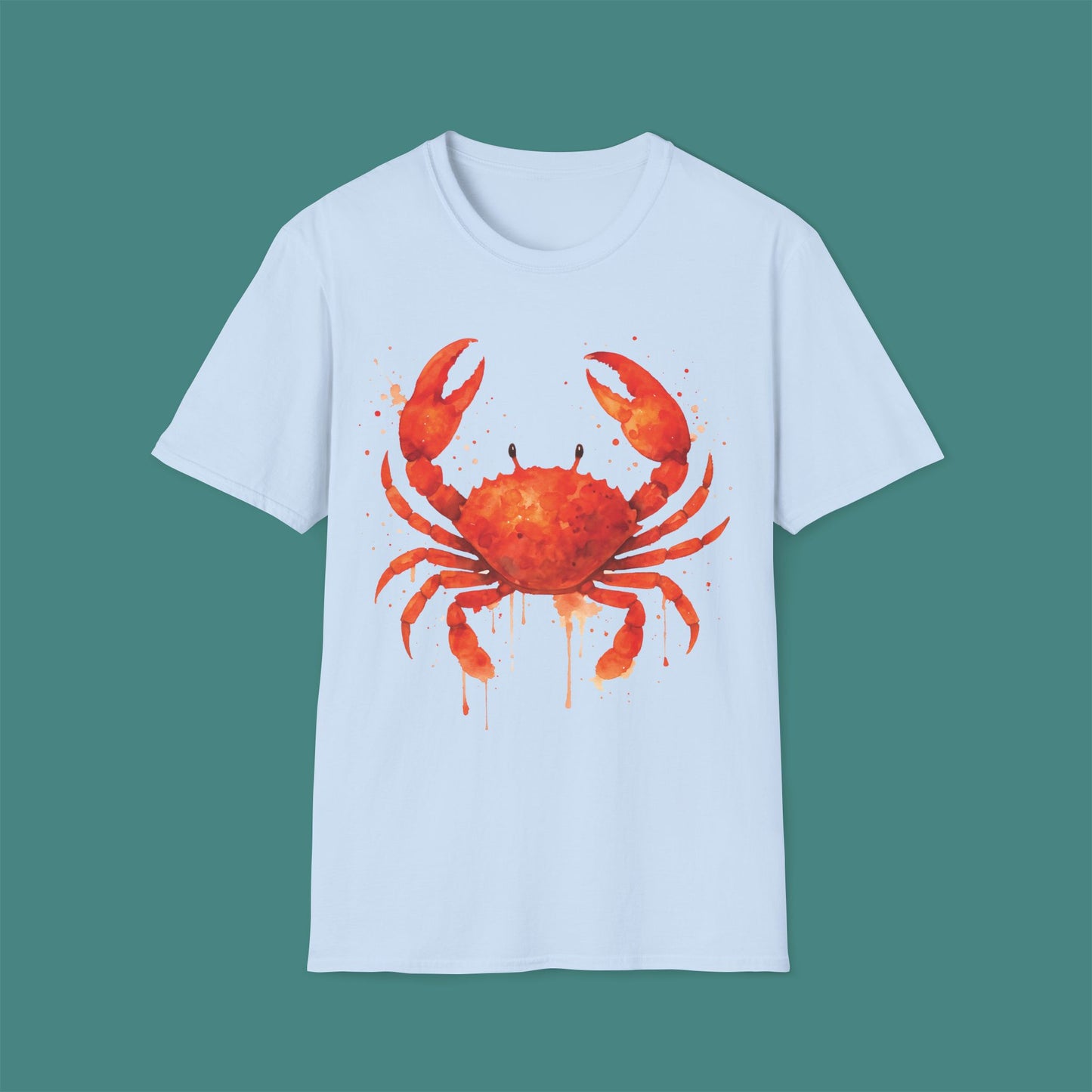 Watercolor Splash Crab Unisex T-Shirt