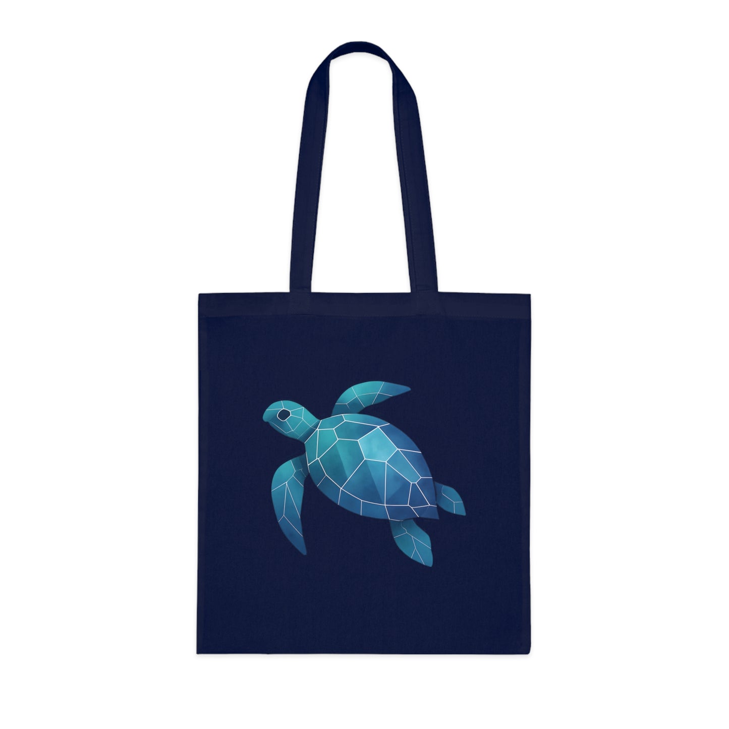 Geometric Polygon Turtle Tote Bag