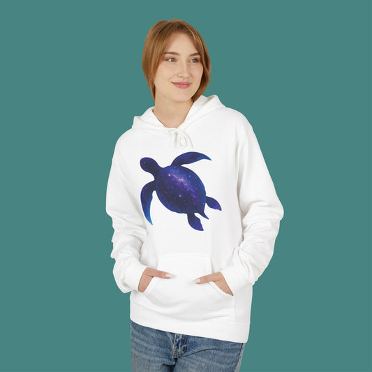 Cosmic Galaxy Turtle Fleece Unisex Hoodie
