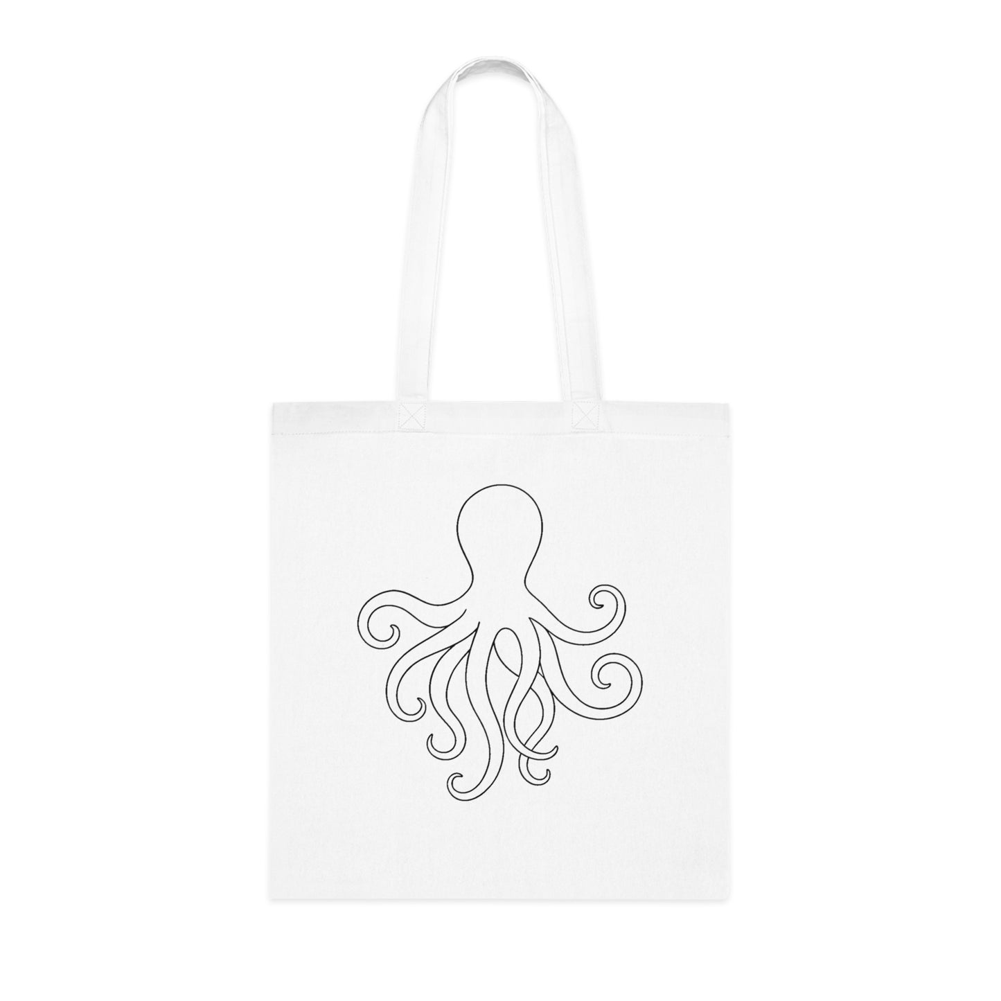 Minimalist Line Art Octopus Tote Bag