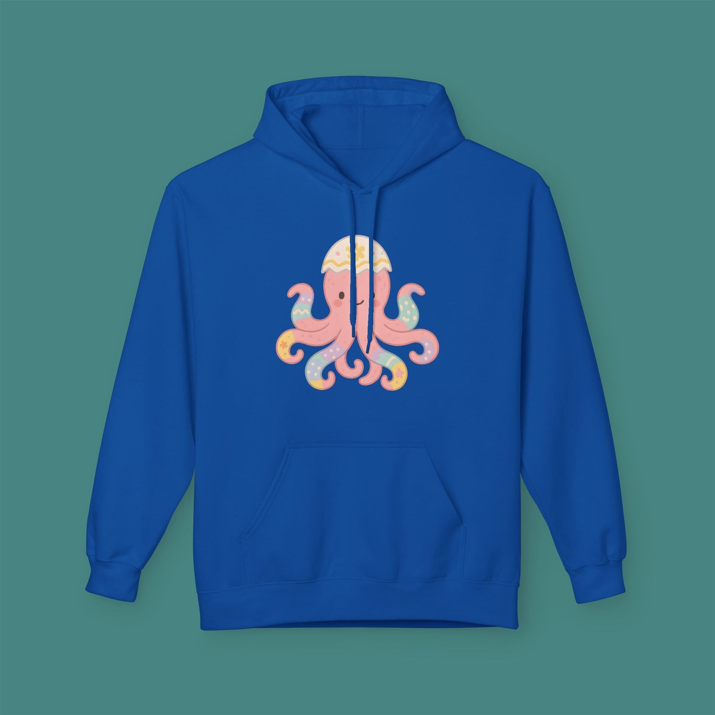 Easter Octopus Fleece Unisex Hoodie