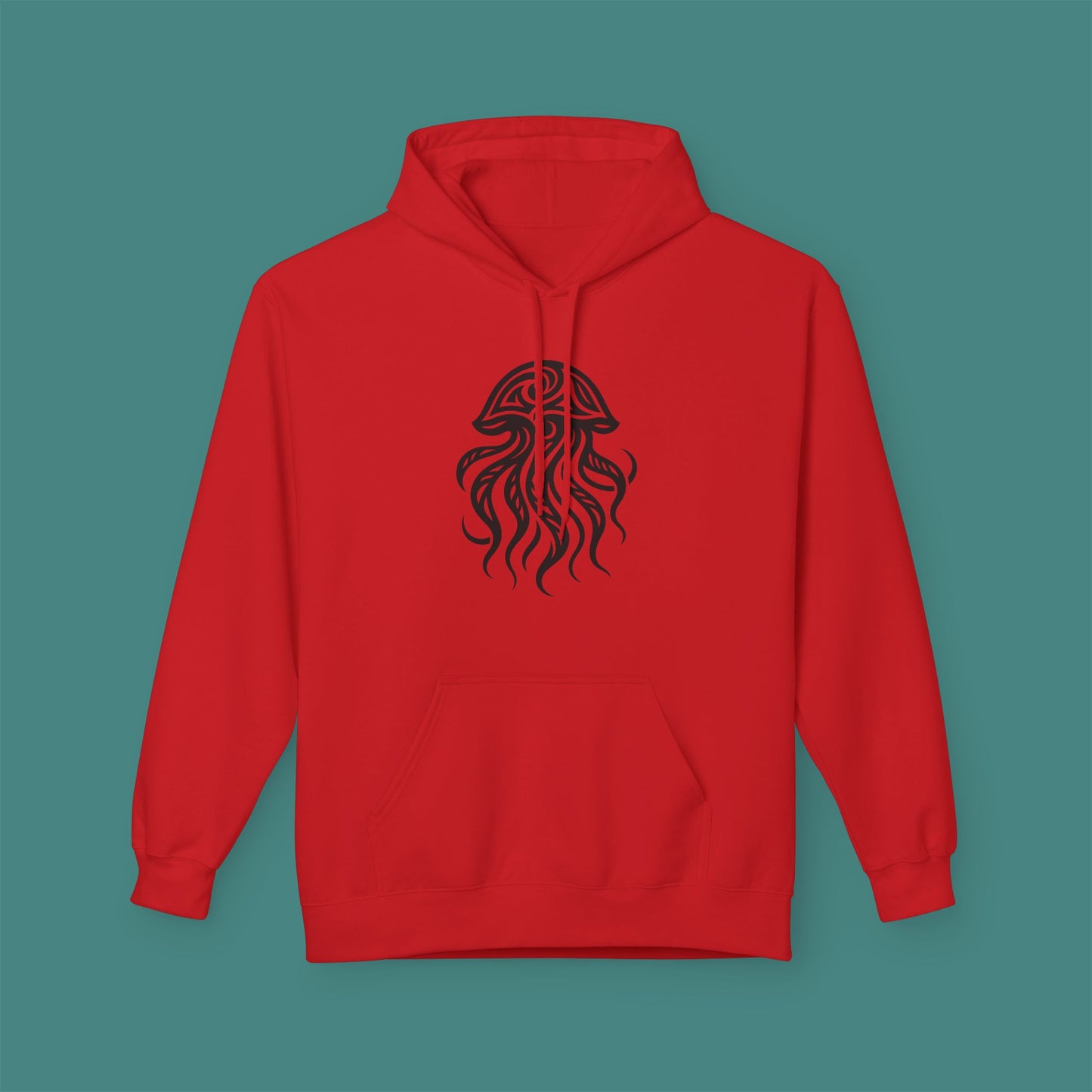 Tribal Tattoo Jellyfish Fleece Unisex Hoodie