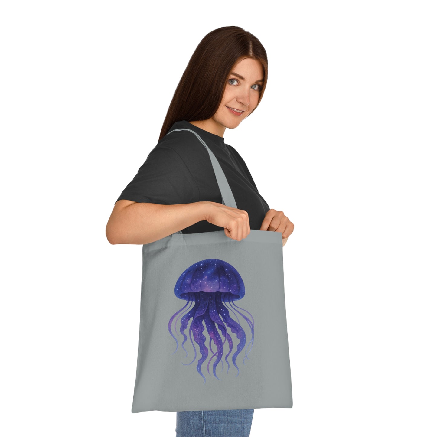 Cosmic Galaxy Jellyfish Tote Bag
