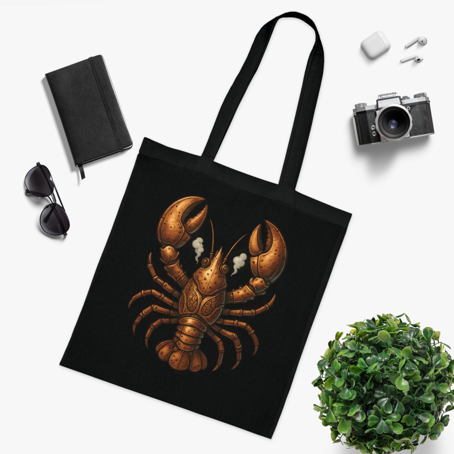 Steampunk Mechanical Lobster Tote Bag