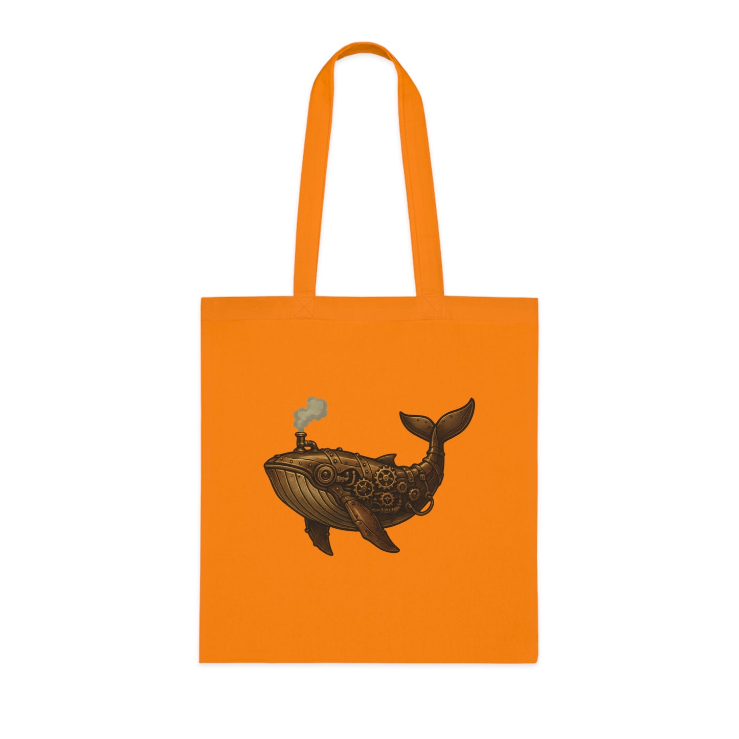 Steampunk Mechanical Whale Tote Bag