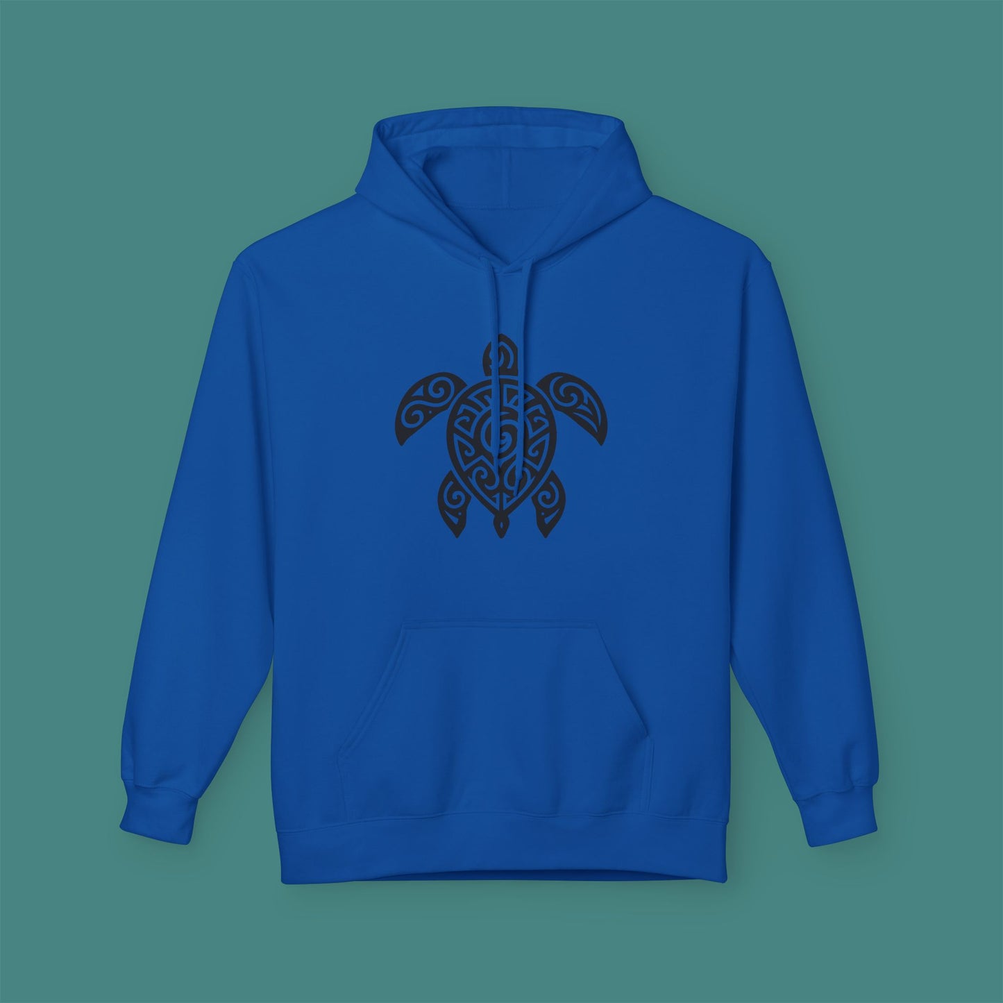Tribal Tattoo Turtle Fleece Unisex Hoodie
