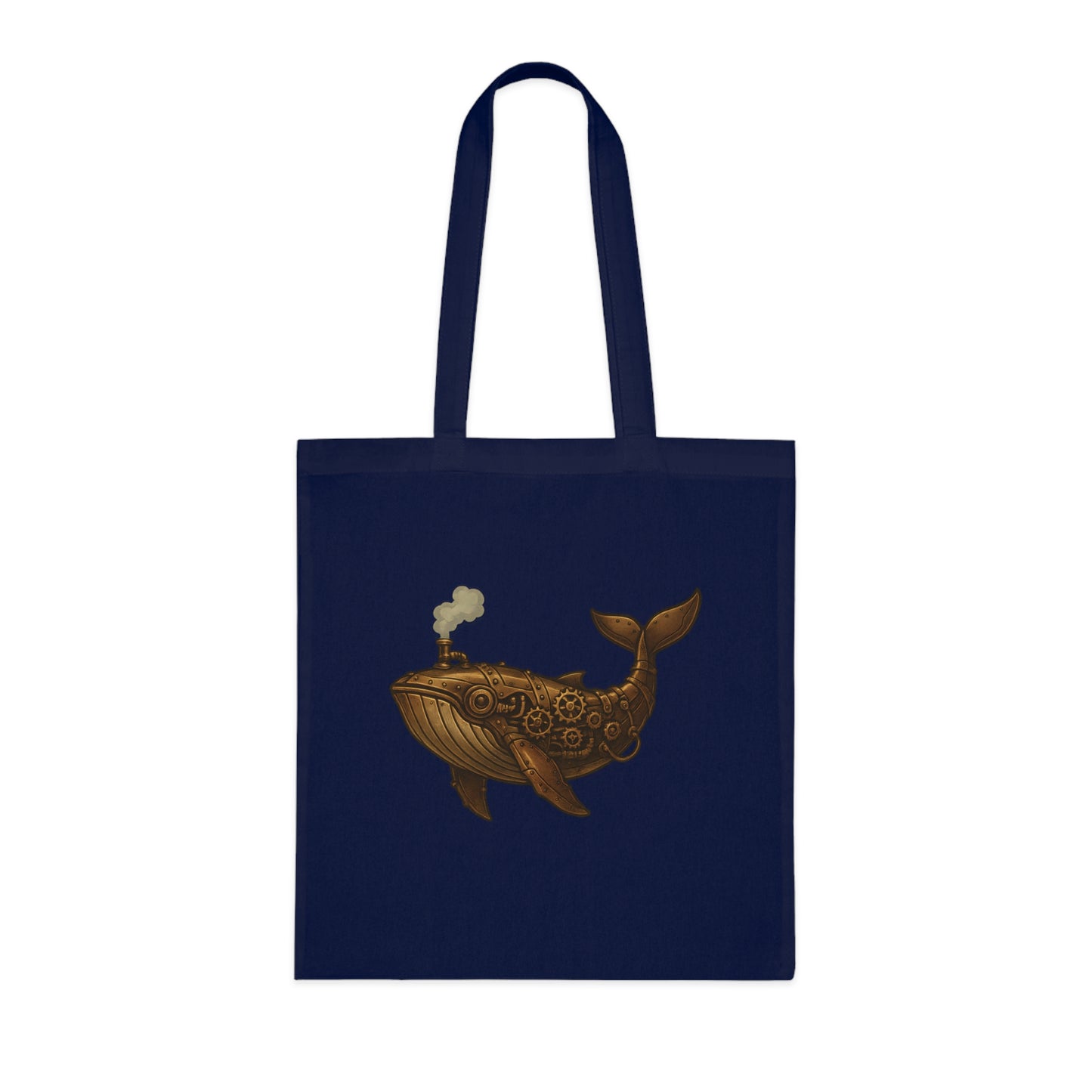 Steampunk Mechanical Whale Tote Bag