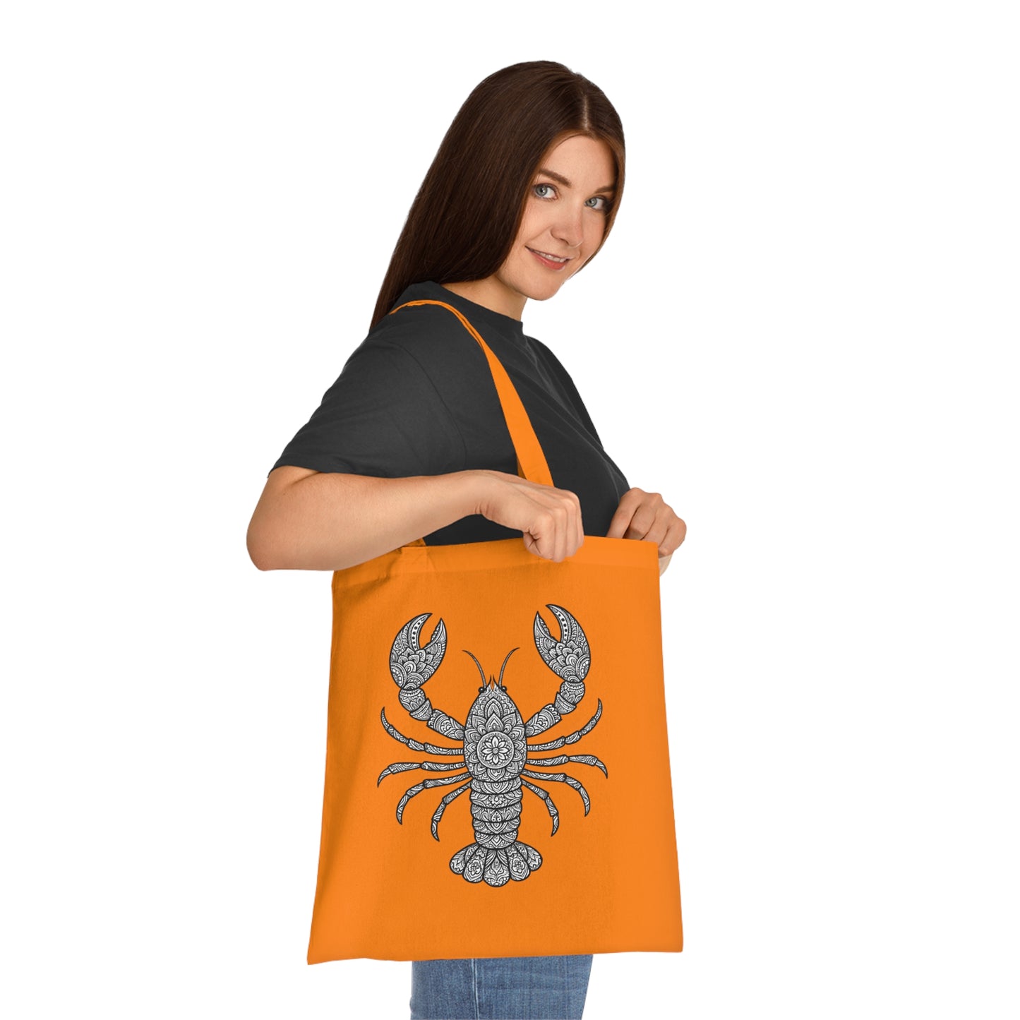 Intricate Mandala Lobster Tote Bag