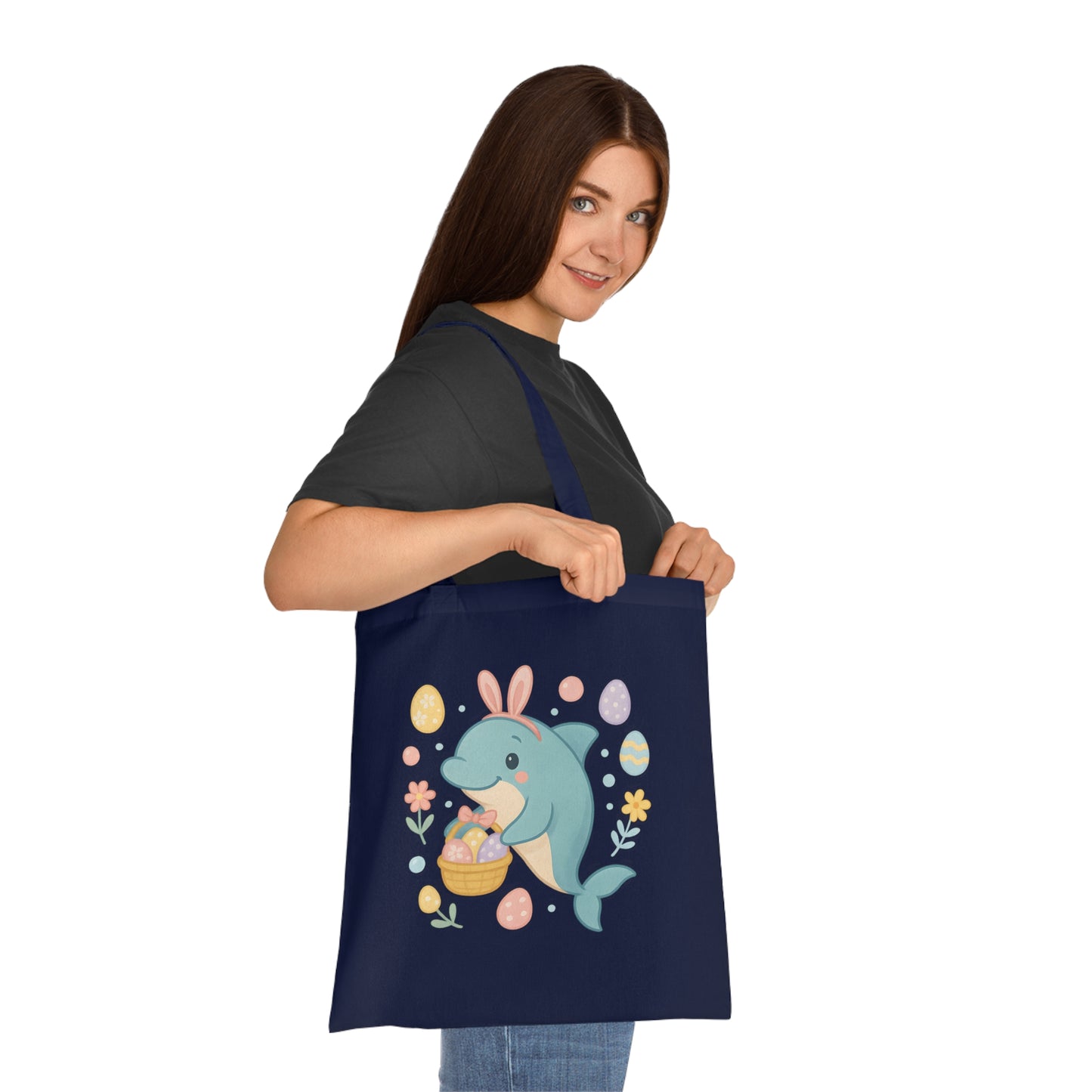 Easter Dolphin Tote Bag