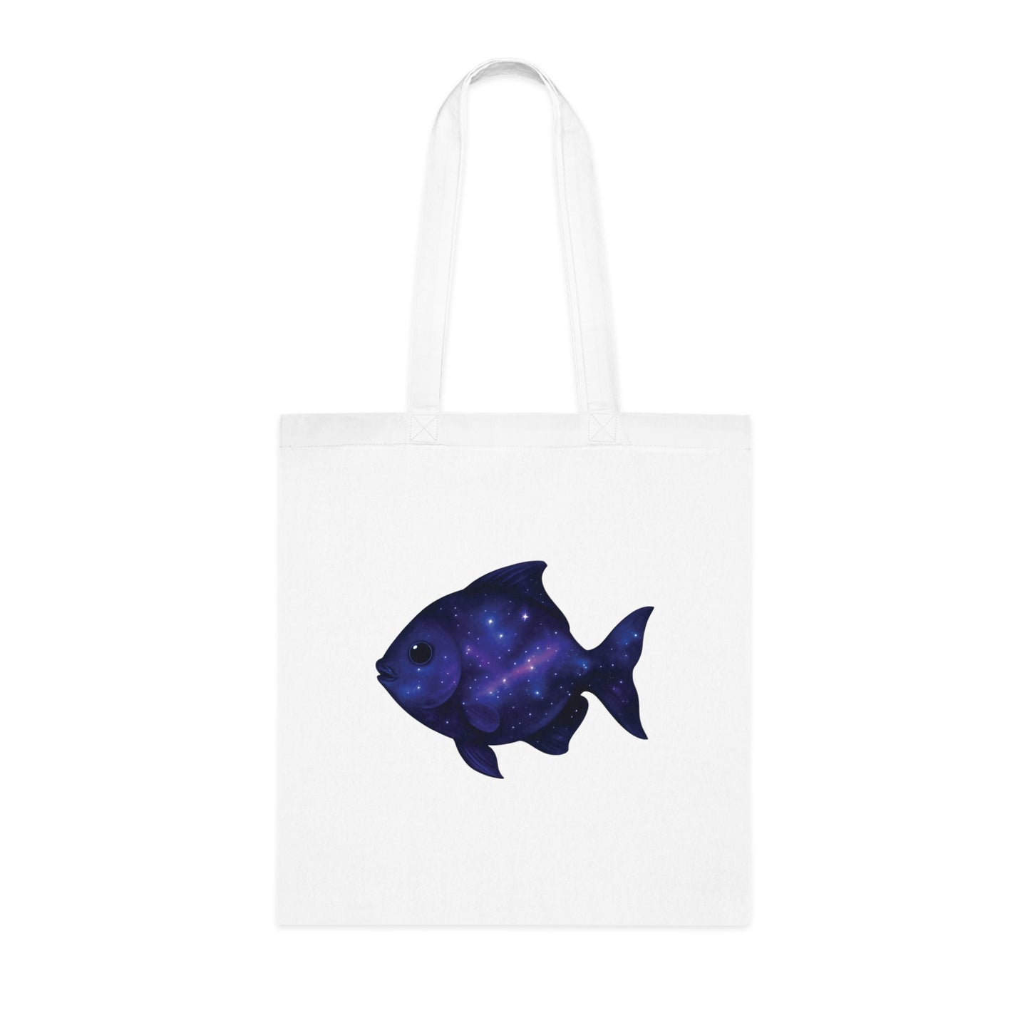 Cosmic Galaxy Fish Tote Bag