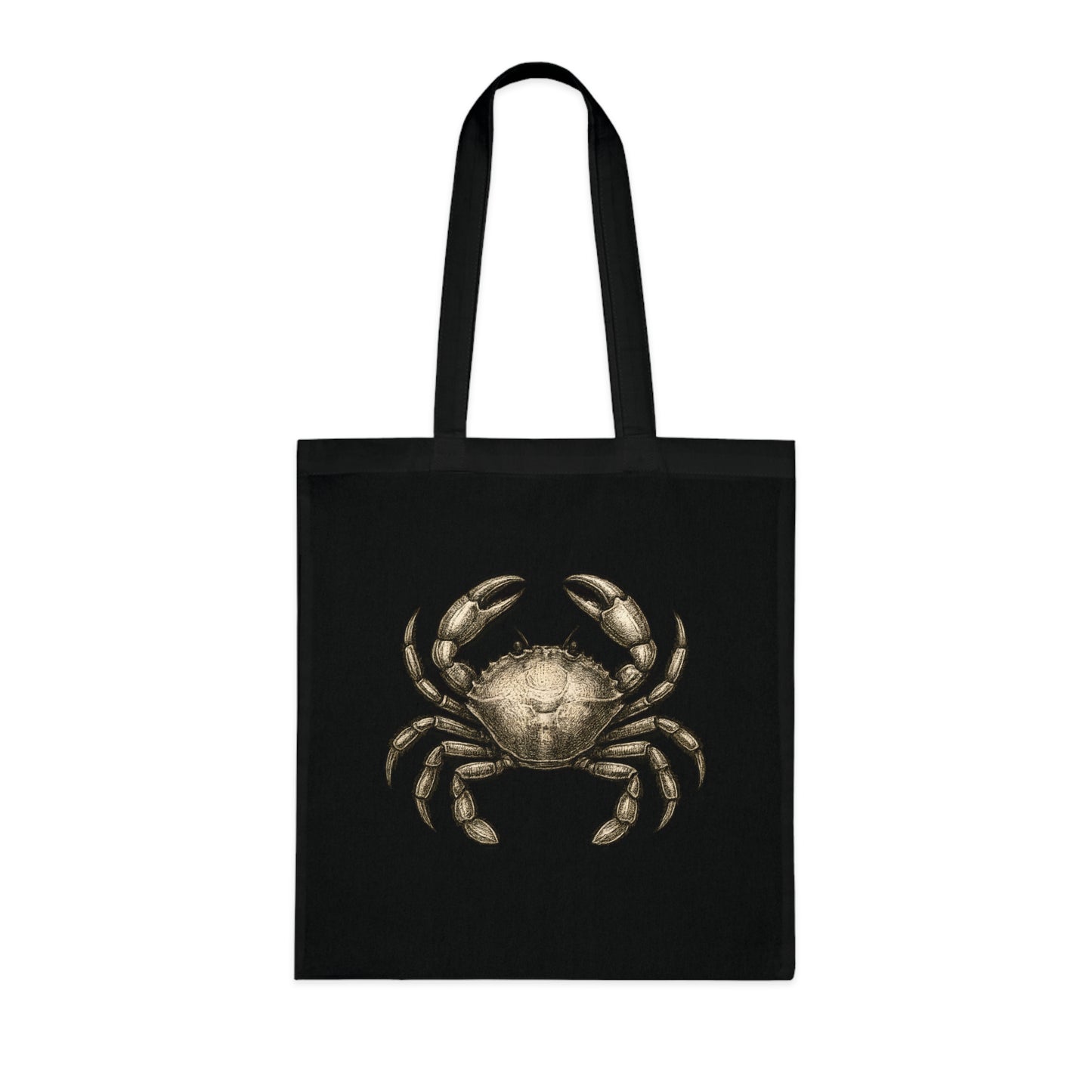 Vintage Etching Crab Tote Bag