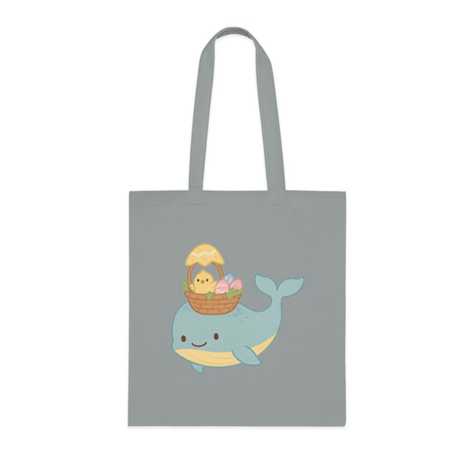 Easter Whale Tote Bag