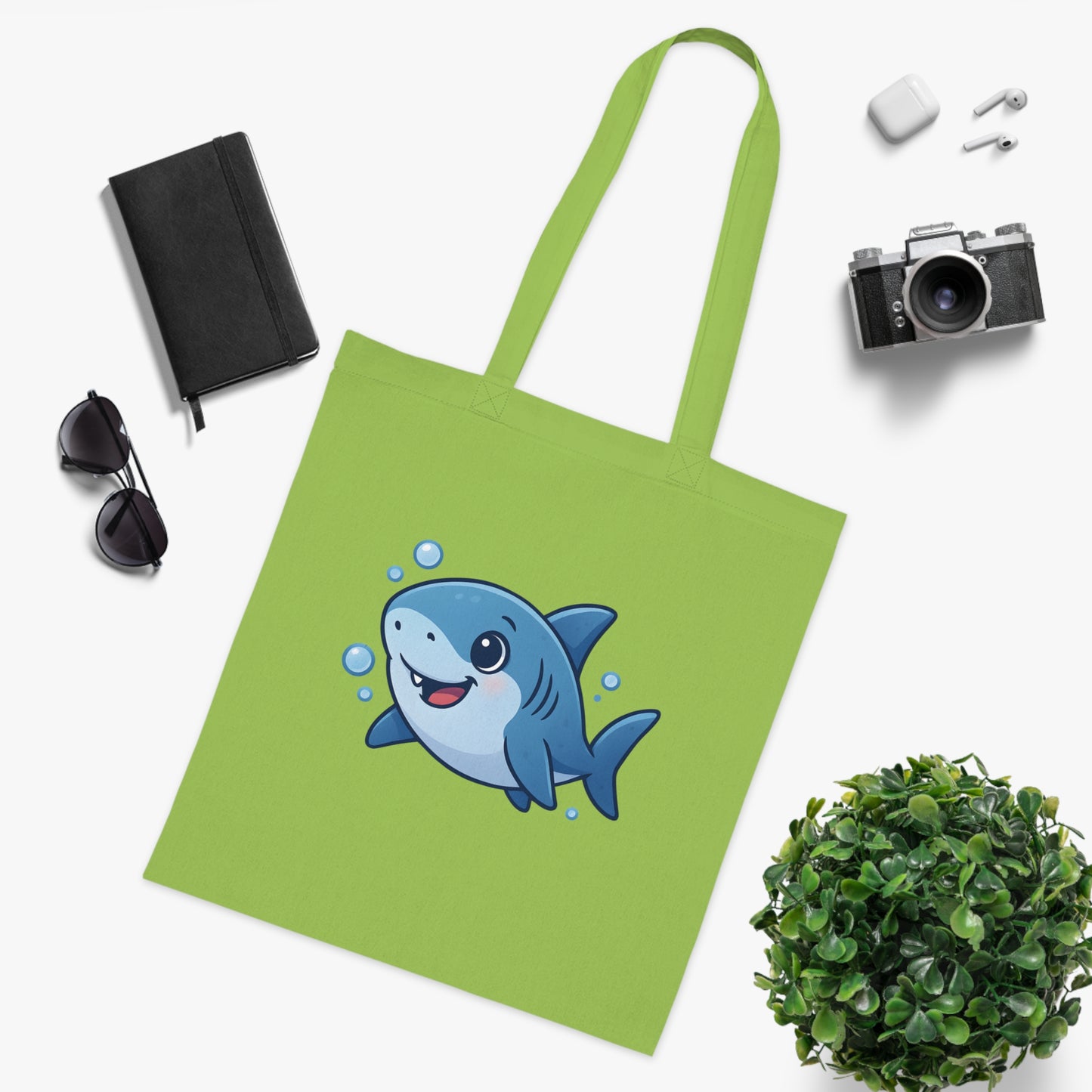 Cartoon Cute Shark Tote Bag