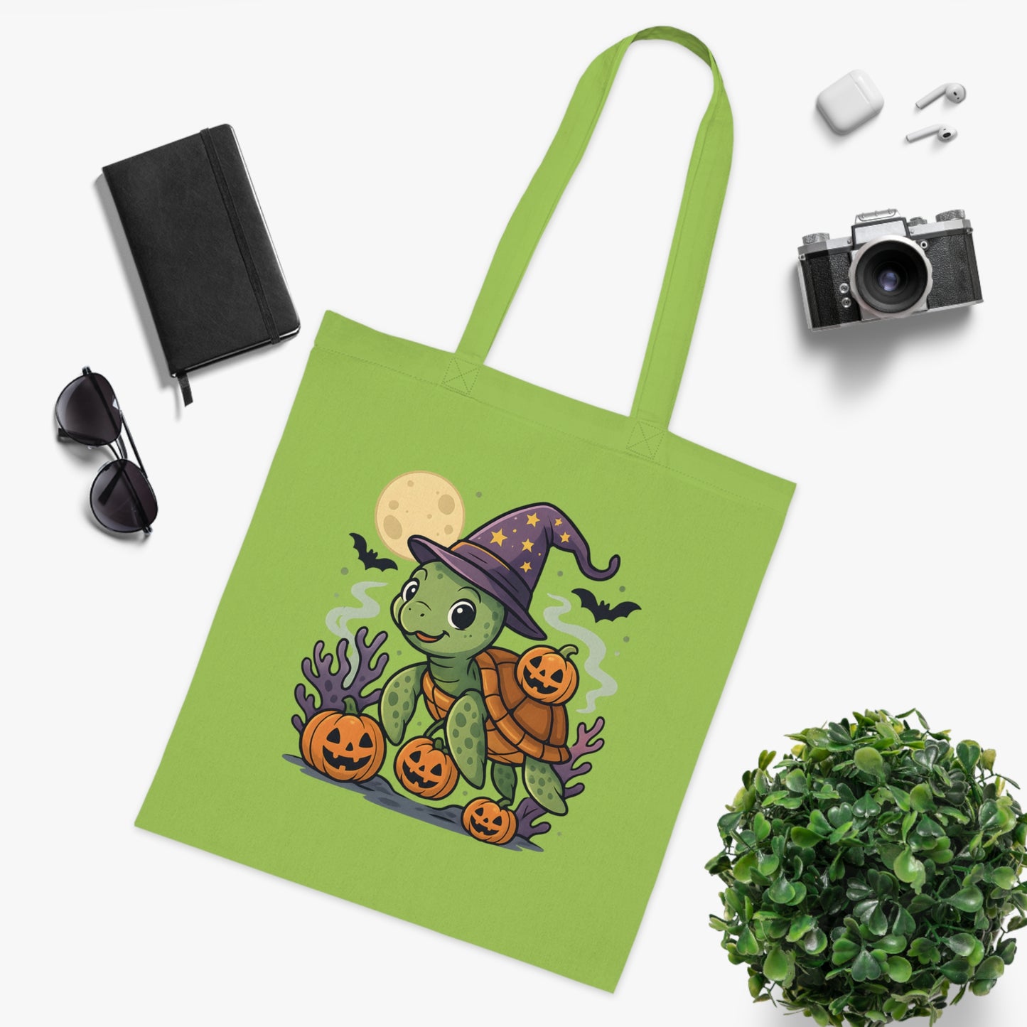 Halloween Turtle Tote Bag