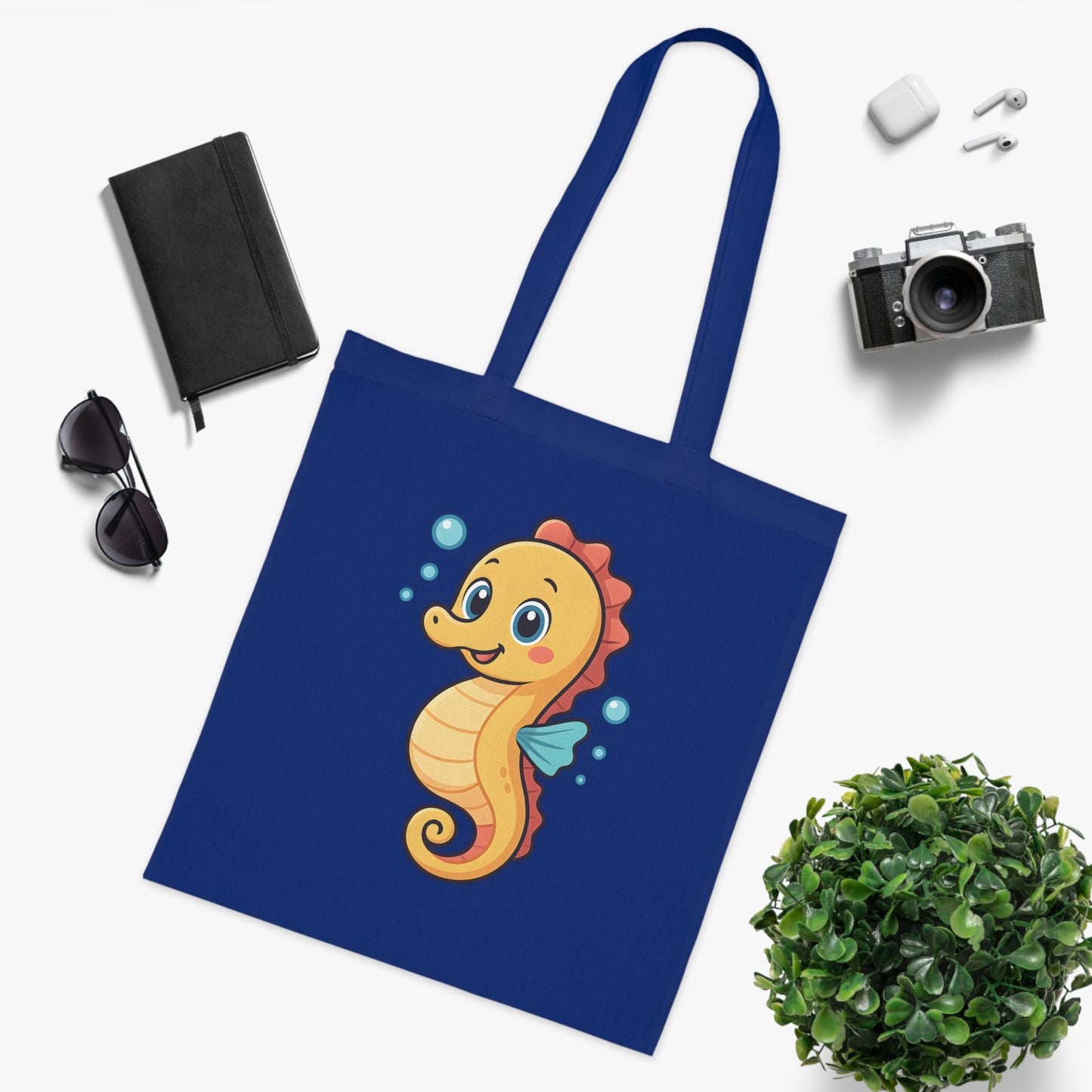 Cartoon Cute Seahorse Tote Bag
