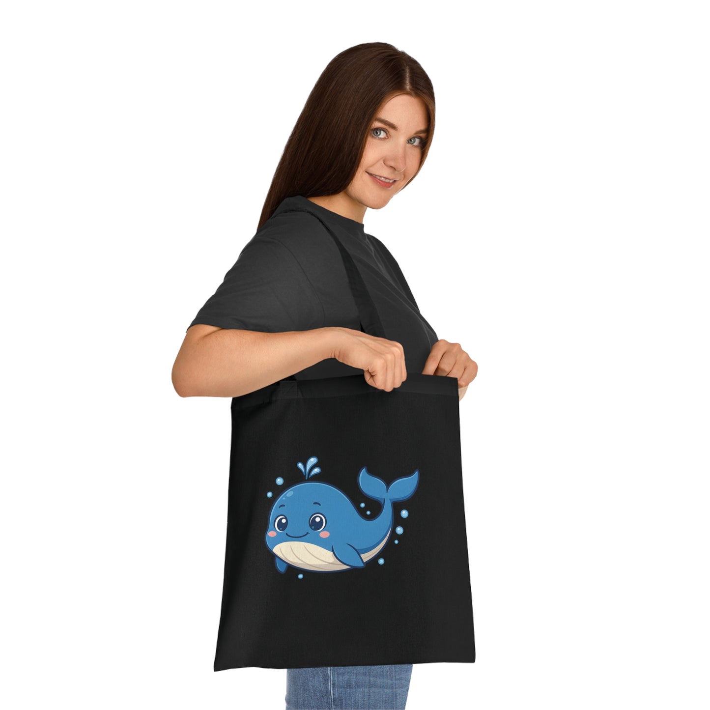 Cartoon Cute Whale Tote Bag