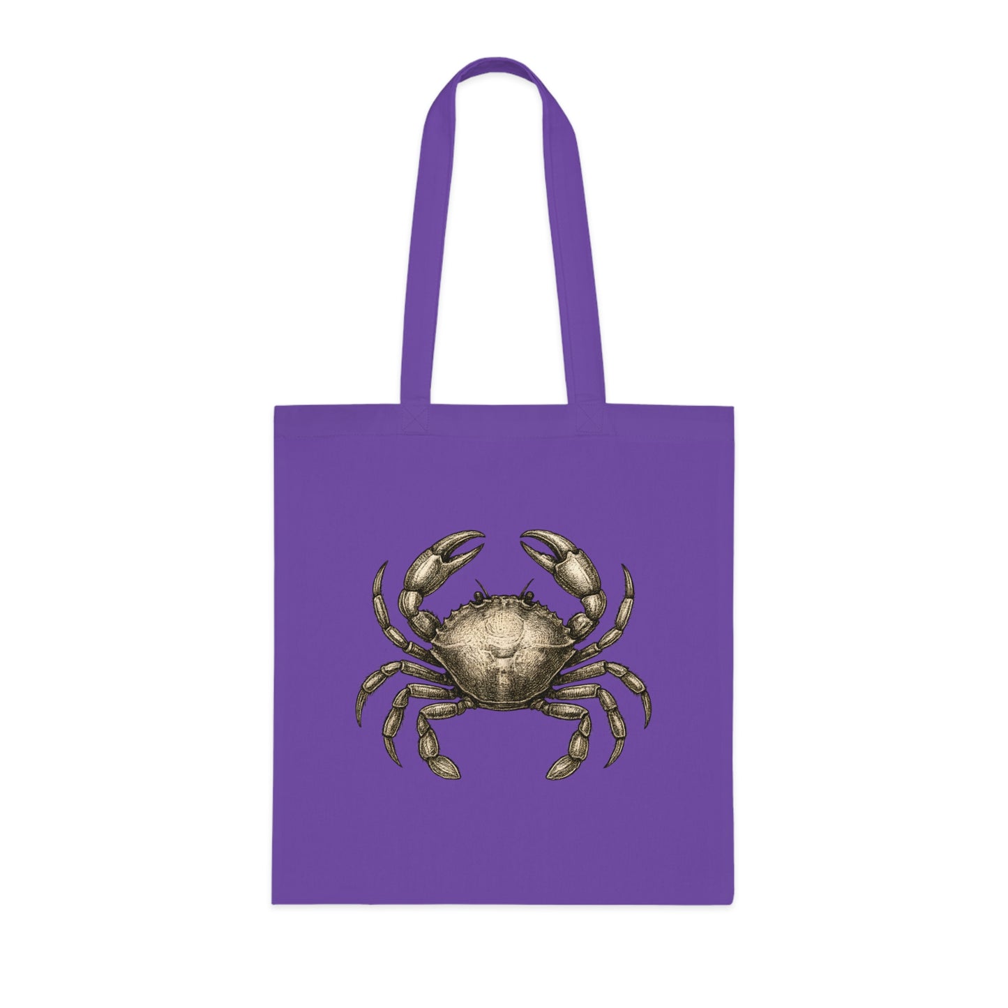 Vintage Etching Crab Tote Bag