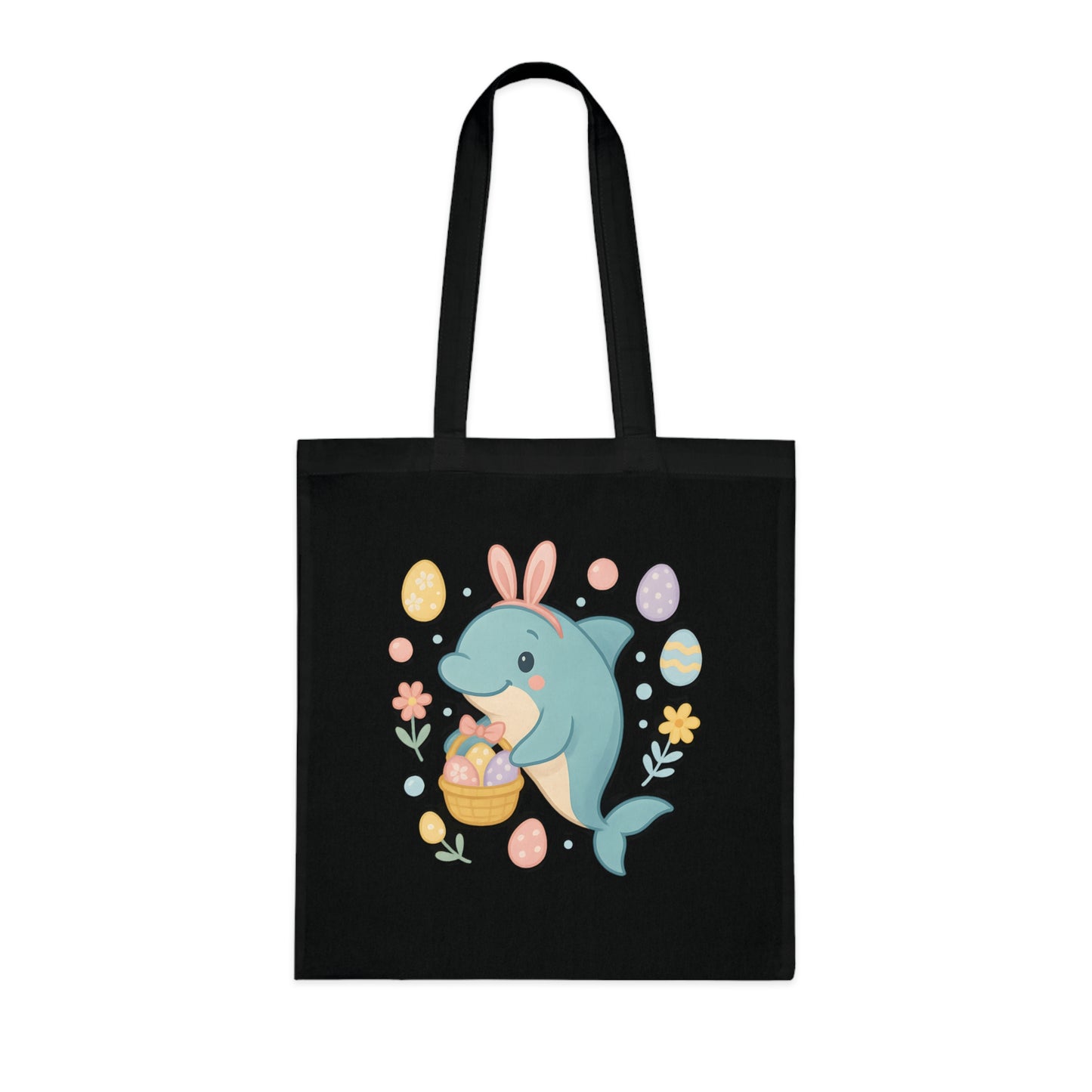 Easter Dolphin Tote Bag