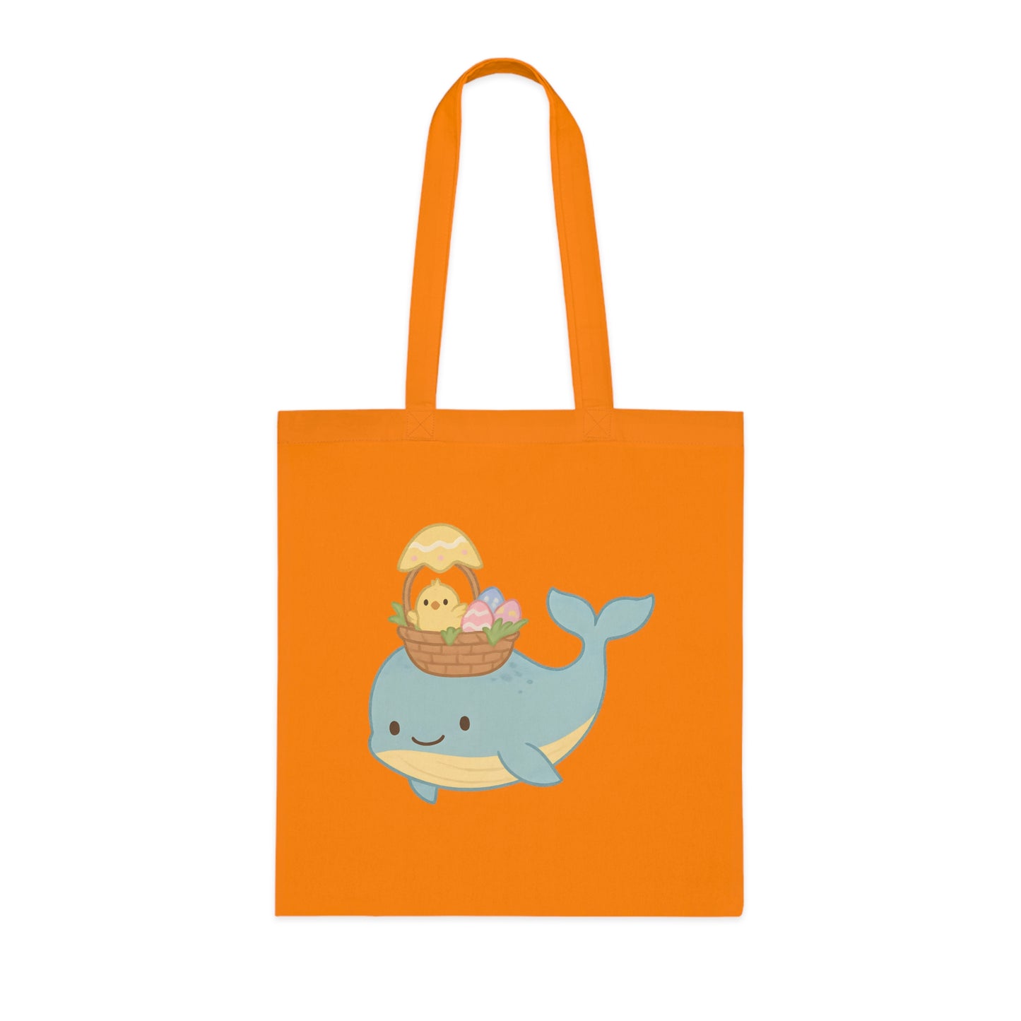 Easter Whale Tote Bag