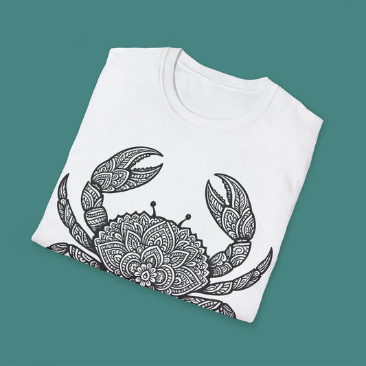Intricate Mandala Crab Unisex T-Shirt