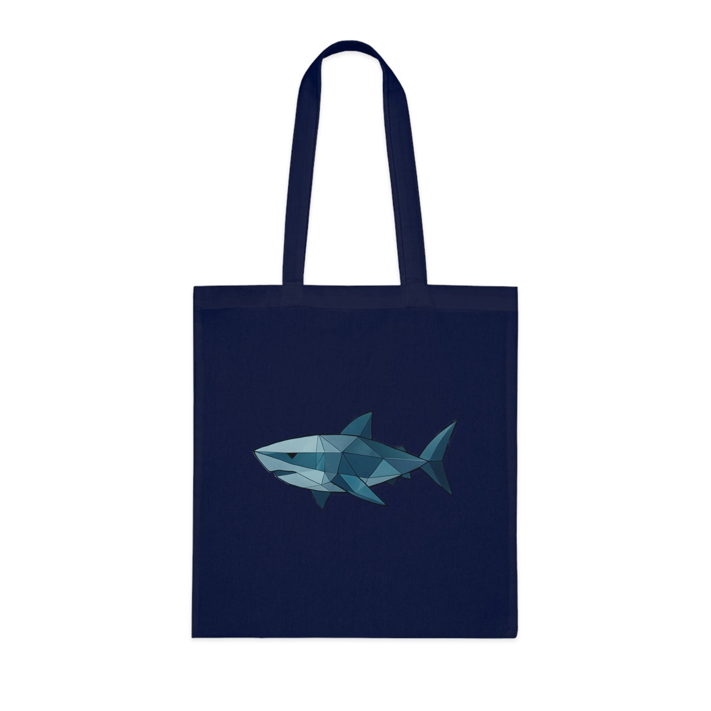 Geometric Polygon Shark Tote Bag