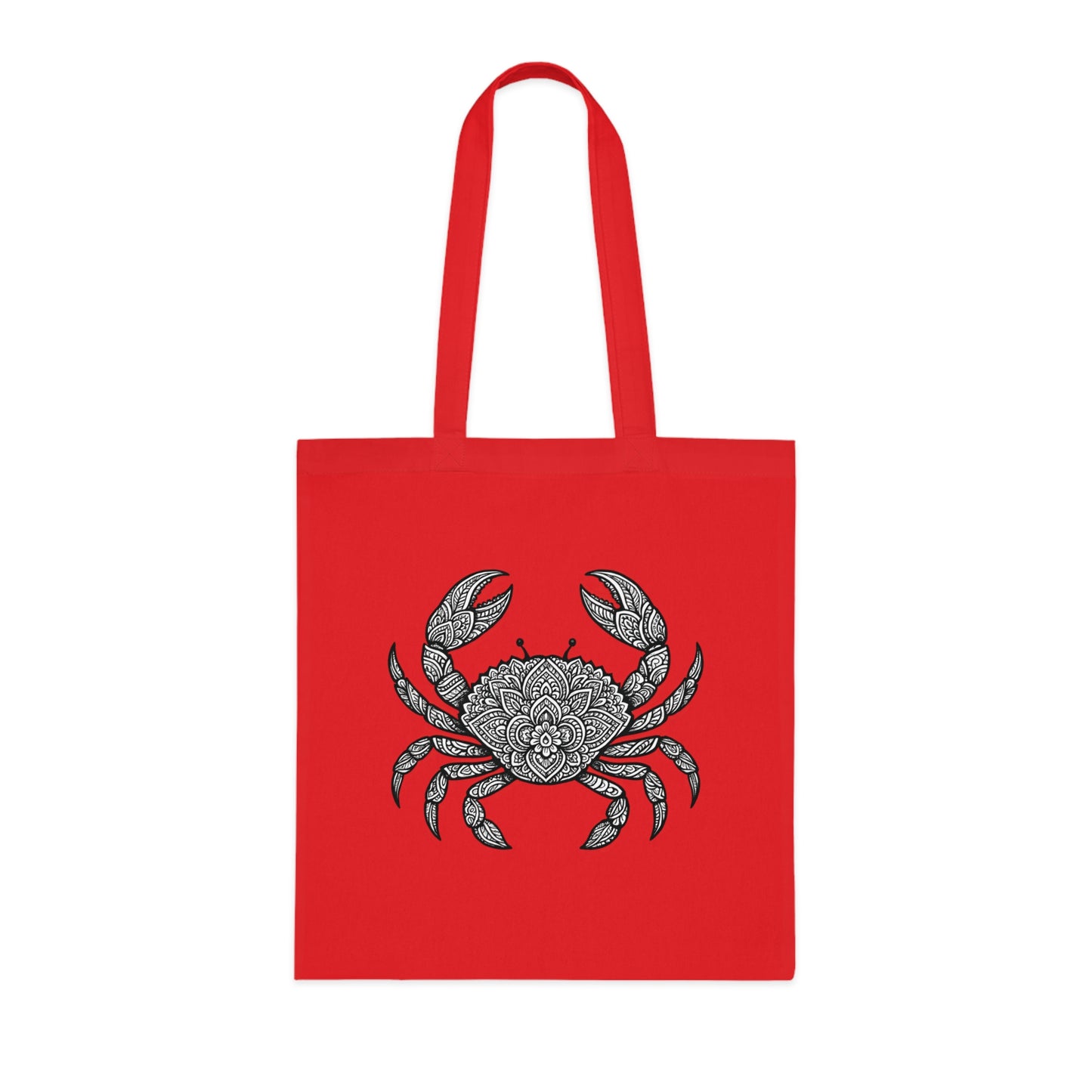 Intricate Mandala Crab Tote Bag
