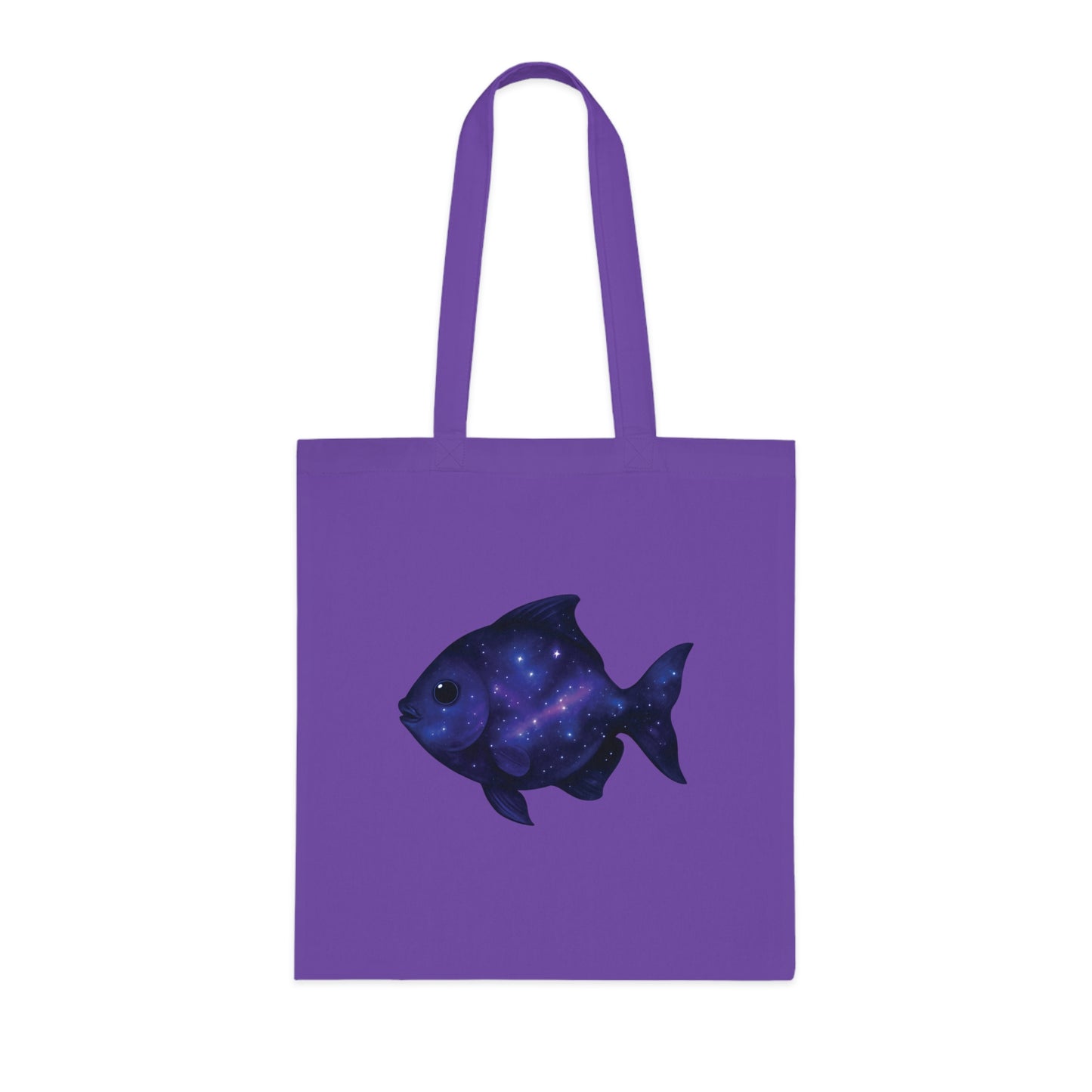 Cosmic Galaxy Fish Tote Bag