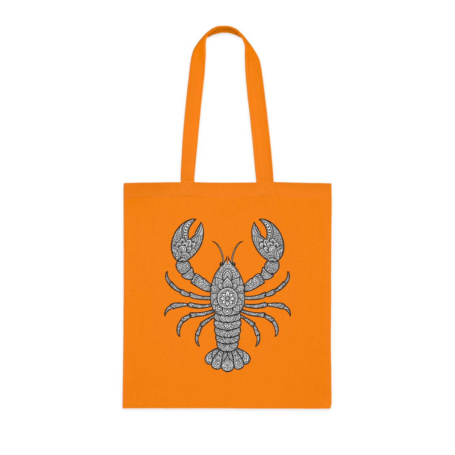 Intricate Mandala Lobster Tote Bag