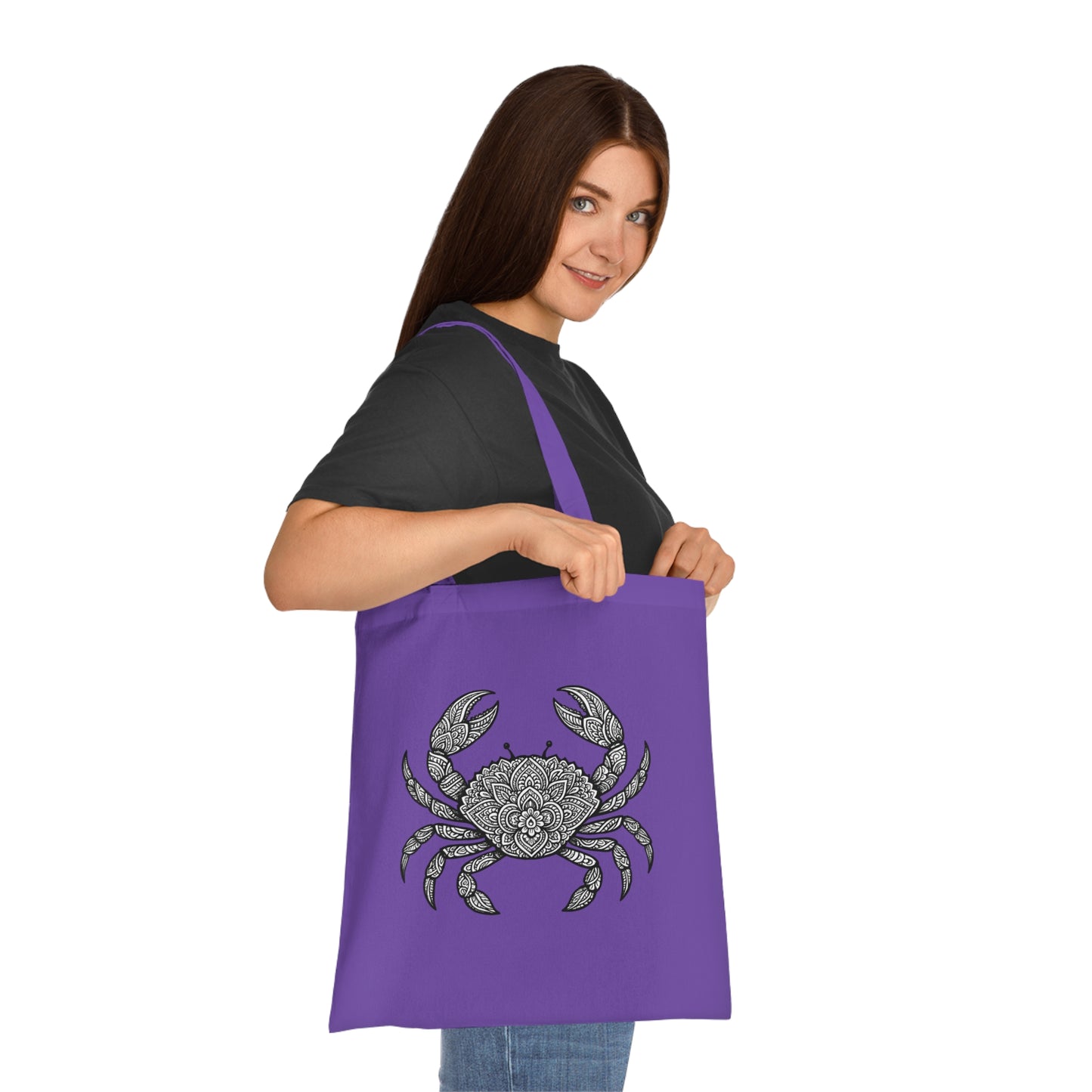 Intricate Mandala Crab Tote Bag