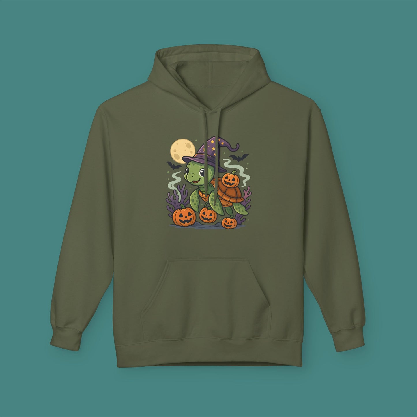 Halloween Turtle Fleece Unisex Hoodie