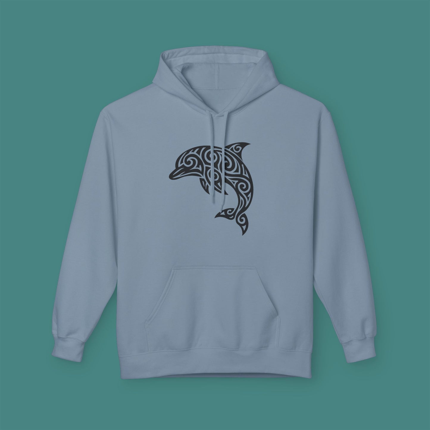Tribal Tattoo Dolphin Fleece Unisex Hoodie