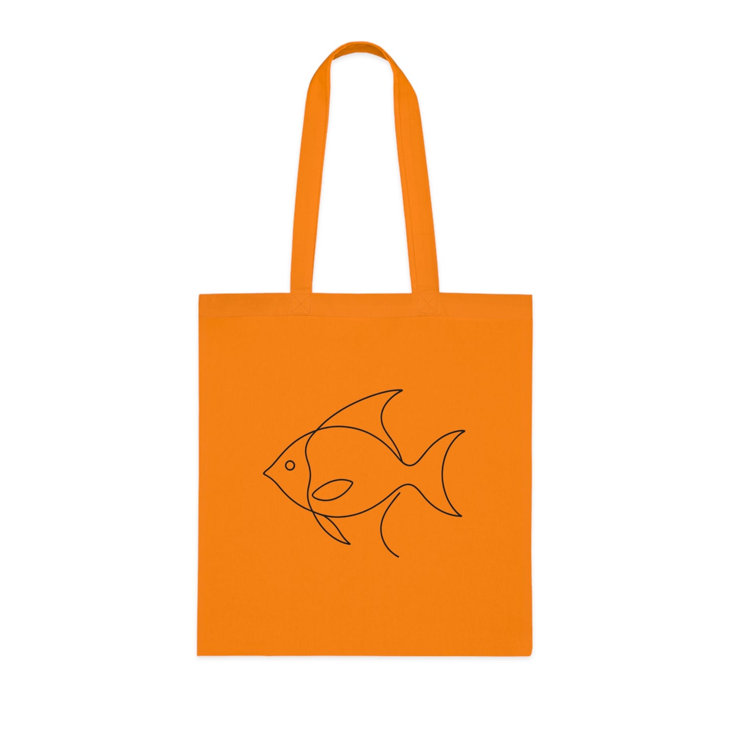 Minimalist Line Art Fish Tote Bag