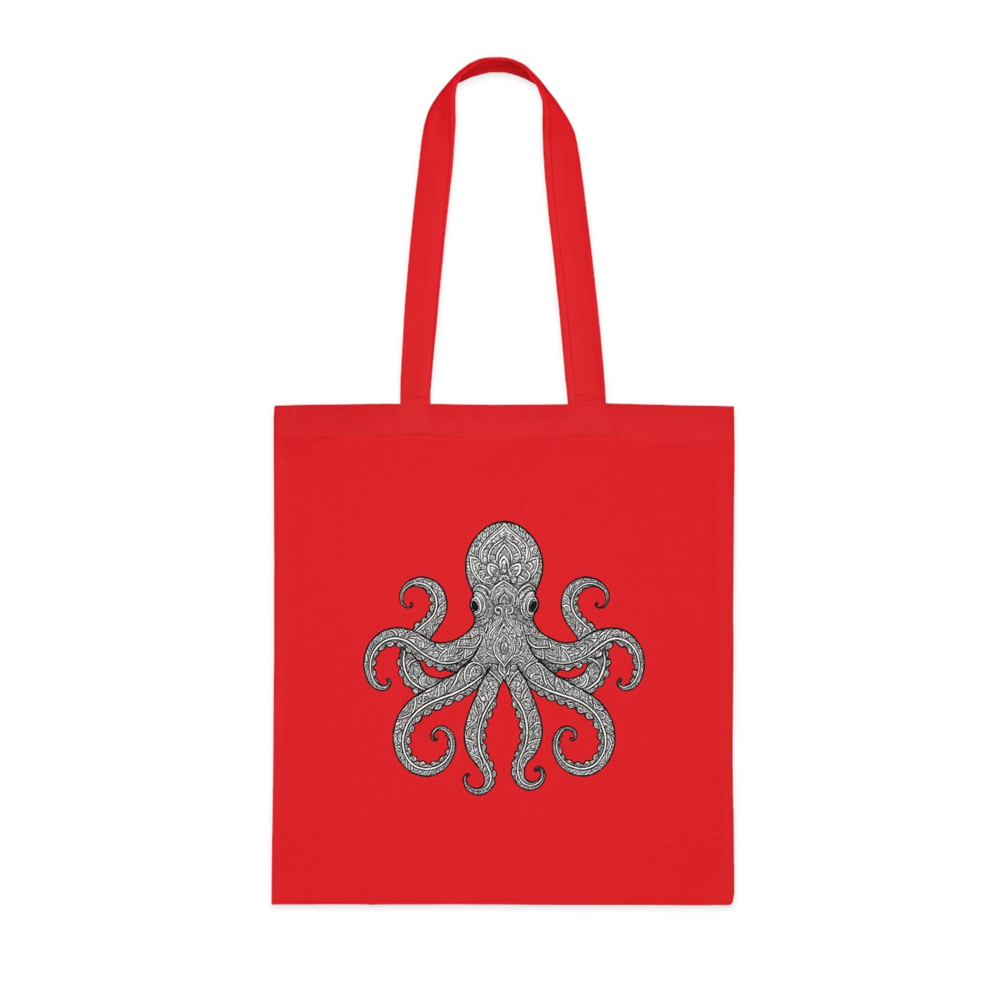 Intricate Mandala Octopus Tote Bag
