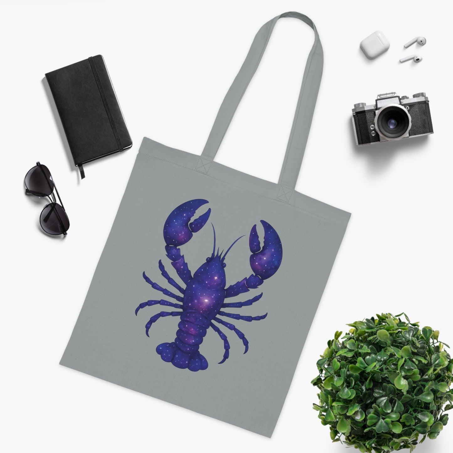 Cosmic Galaxy Lobster Tote Bag
