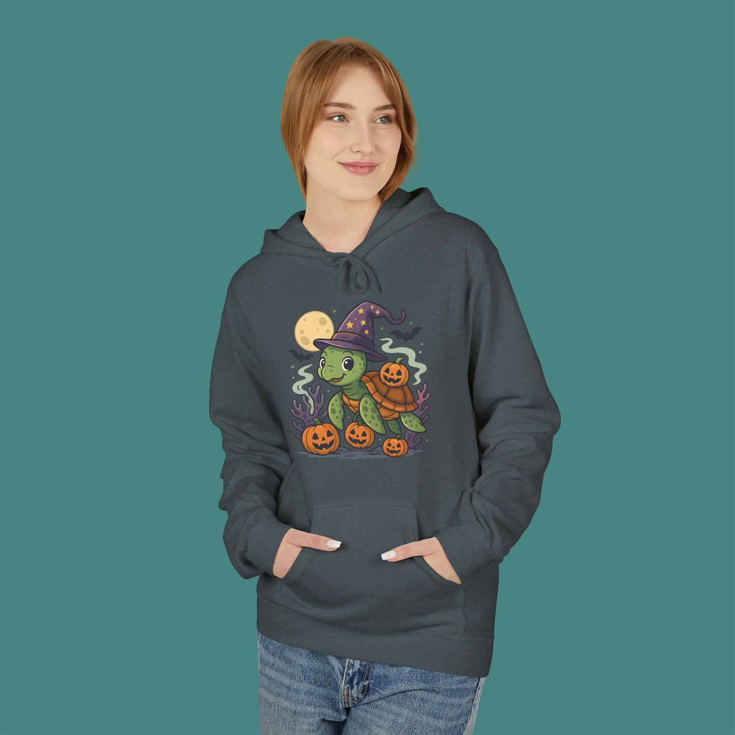 Halloween Turtle Fleece Unisex Hoodie